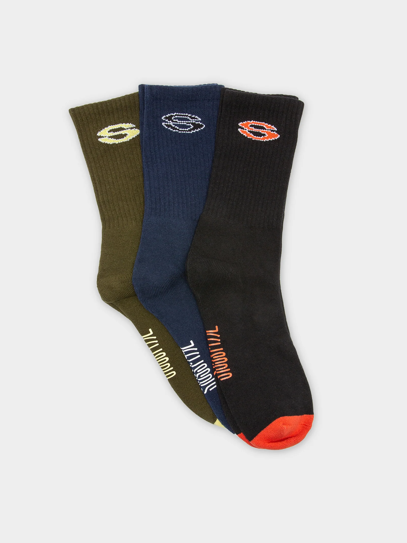 3 Pairs of Mens 1992 Team Crew Socks