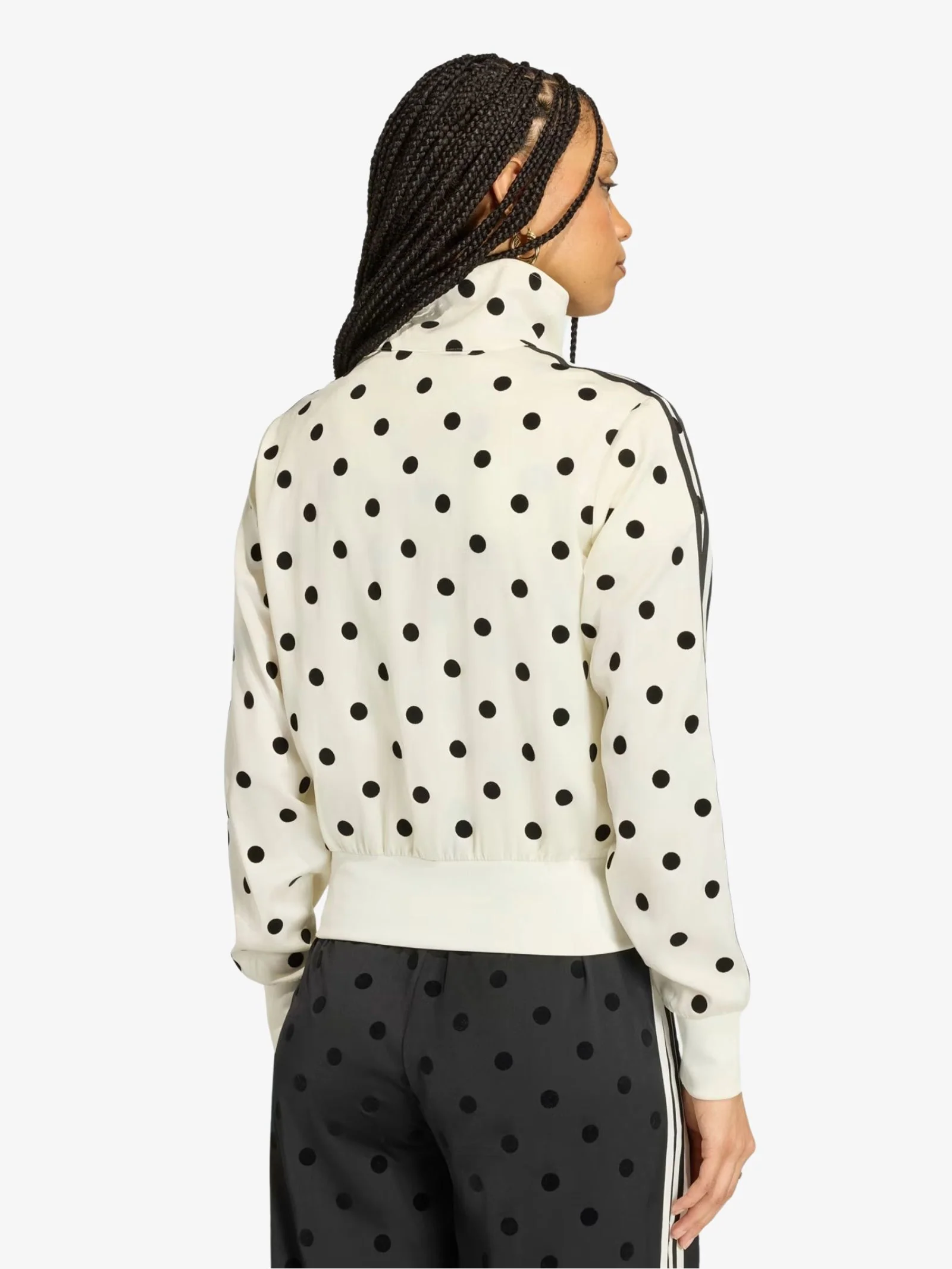 Satin Polka Dot Track Top - Image 2
