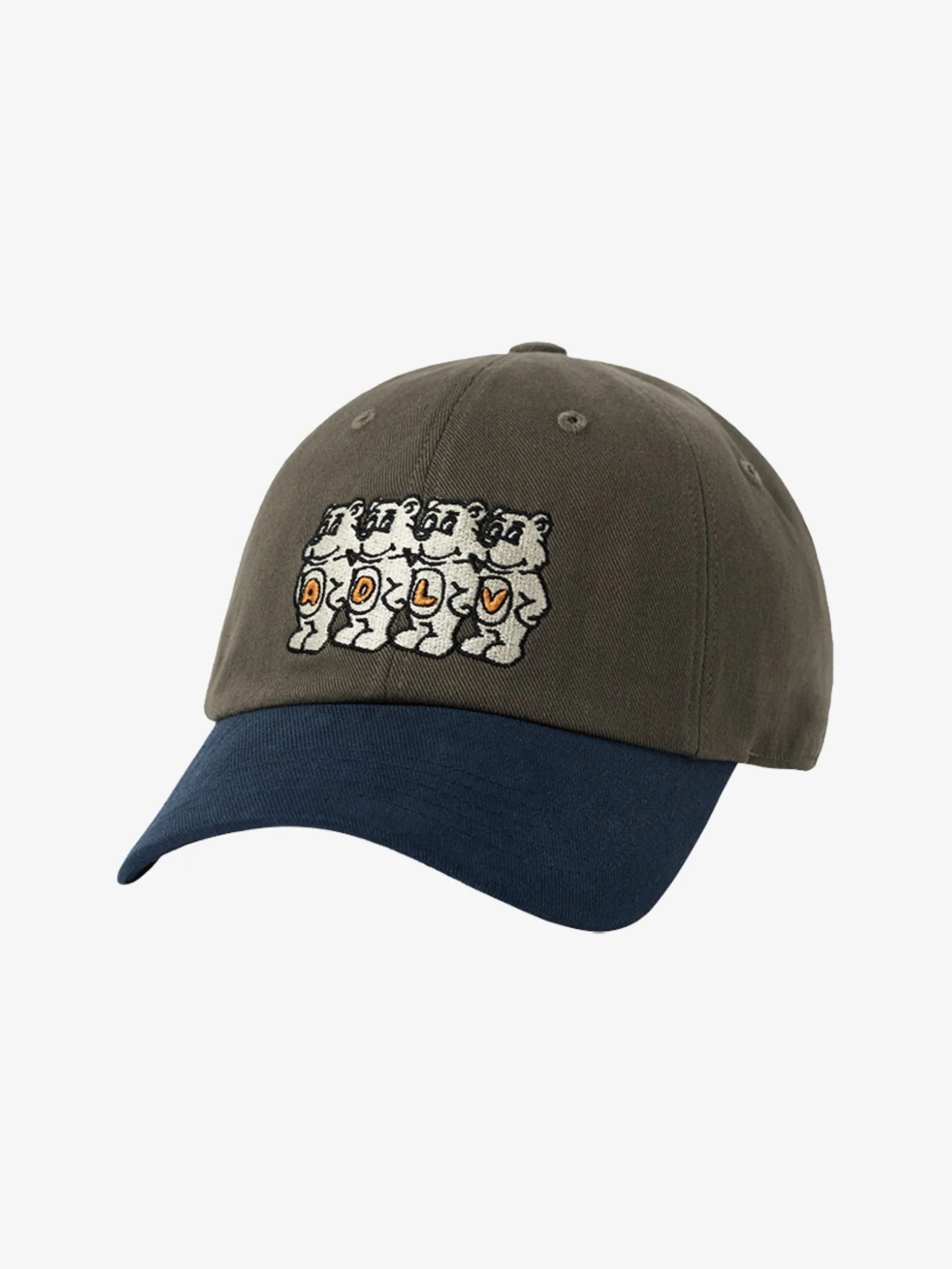 Ac Bear Embroidery Two-Tone Ball Cap