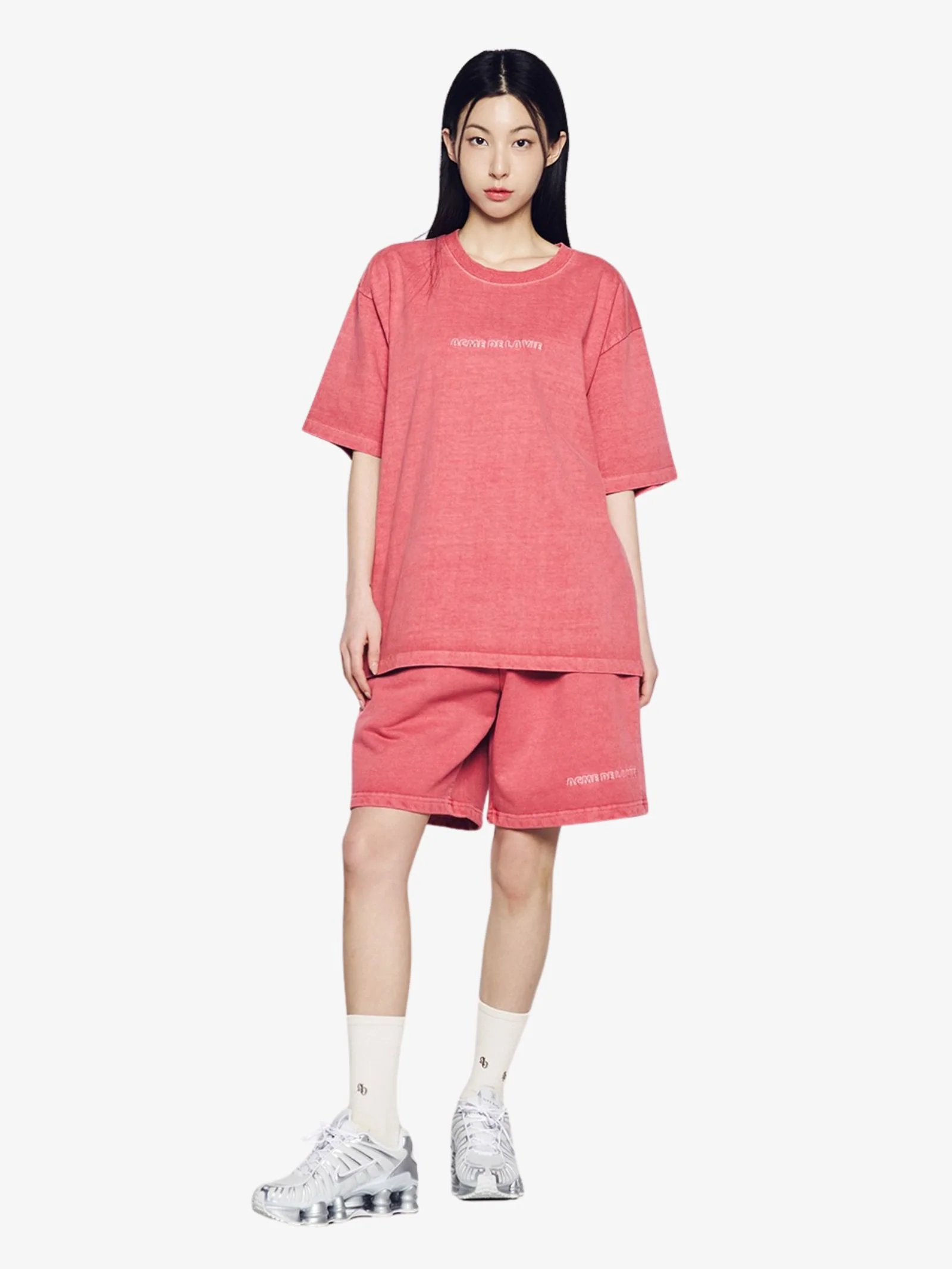 Simple Logo Pigment Short Sleeve T-Shirt