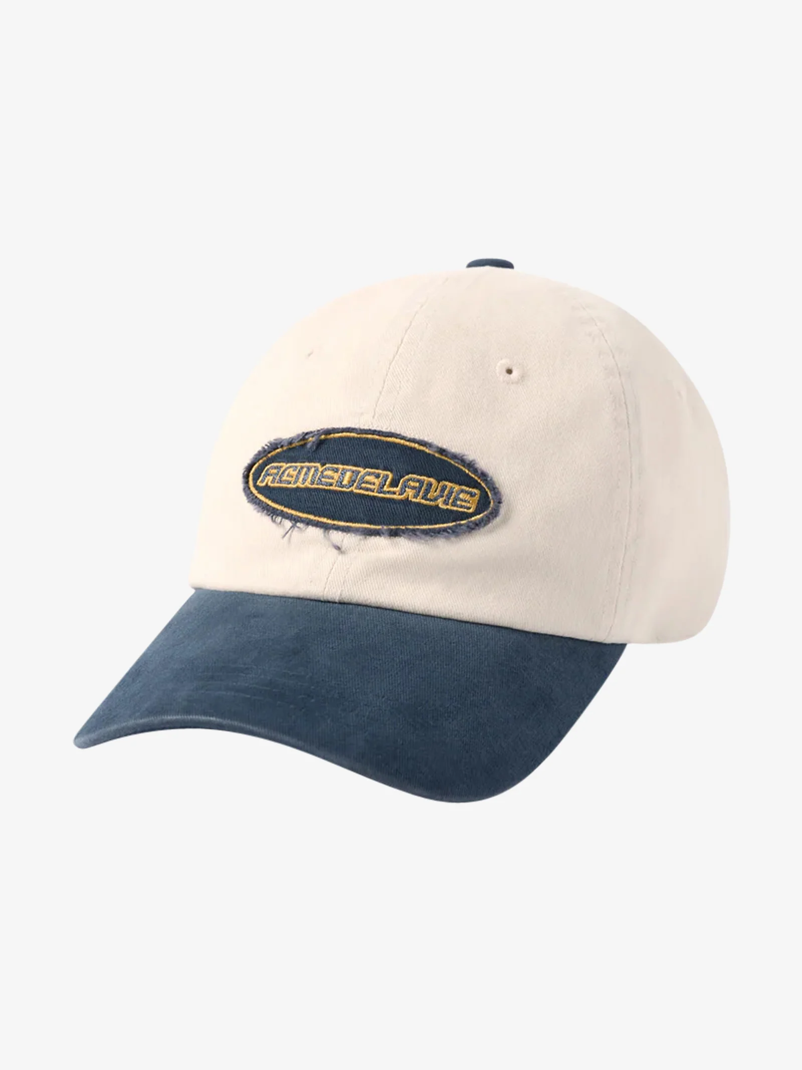 Two Tone Applique Patch Ball Cap