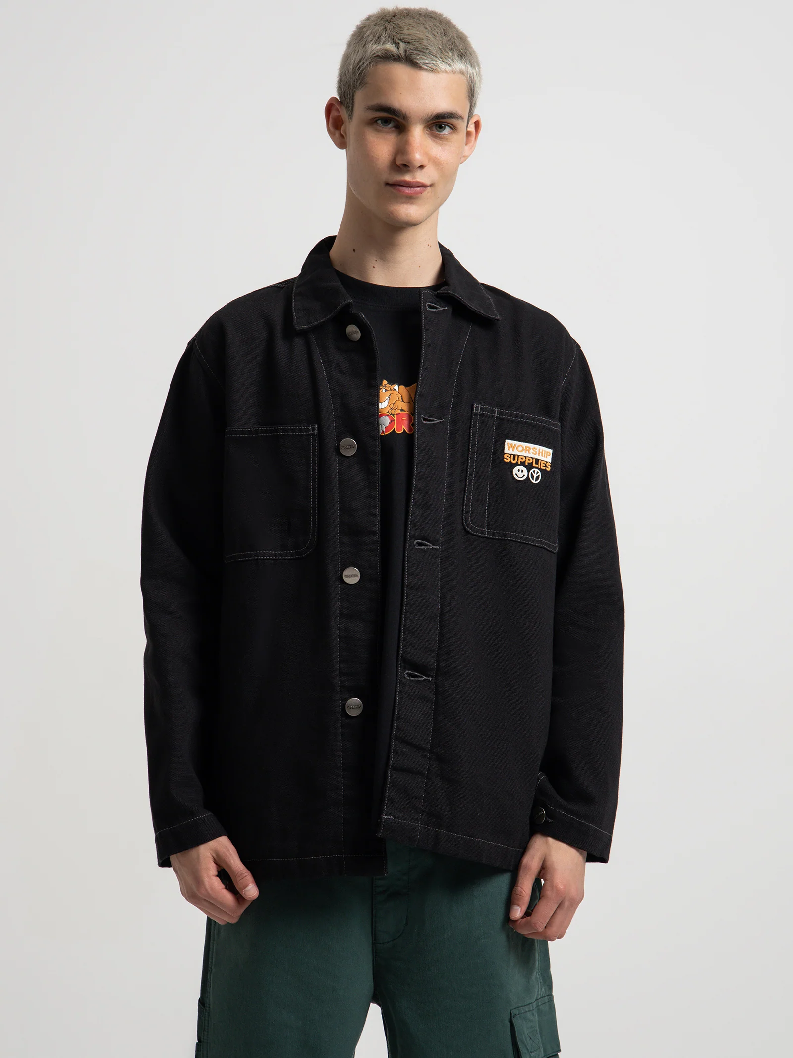 All Bark Canvas Shacket
