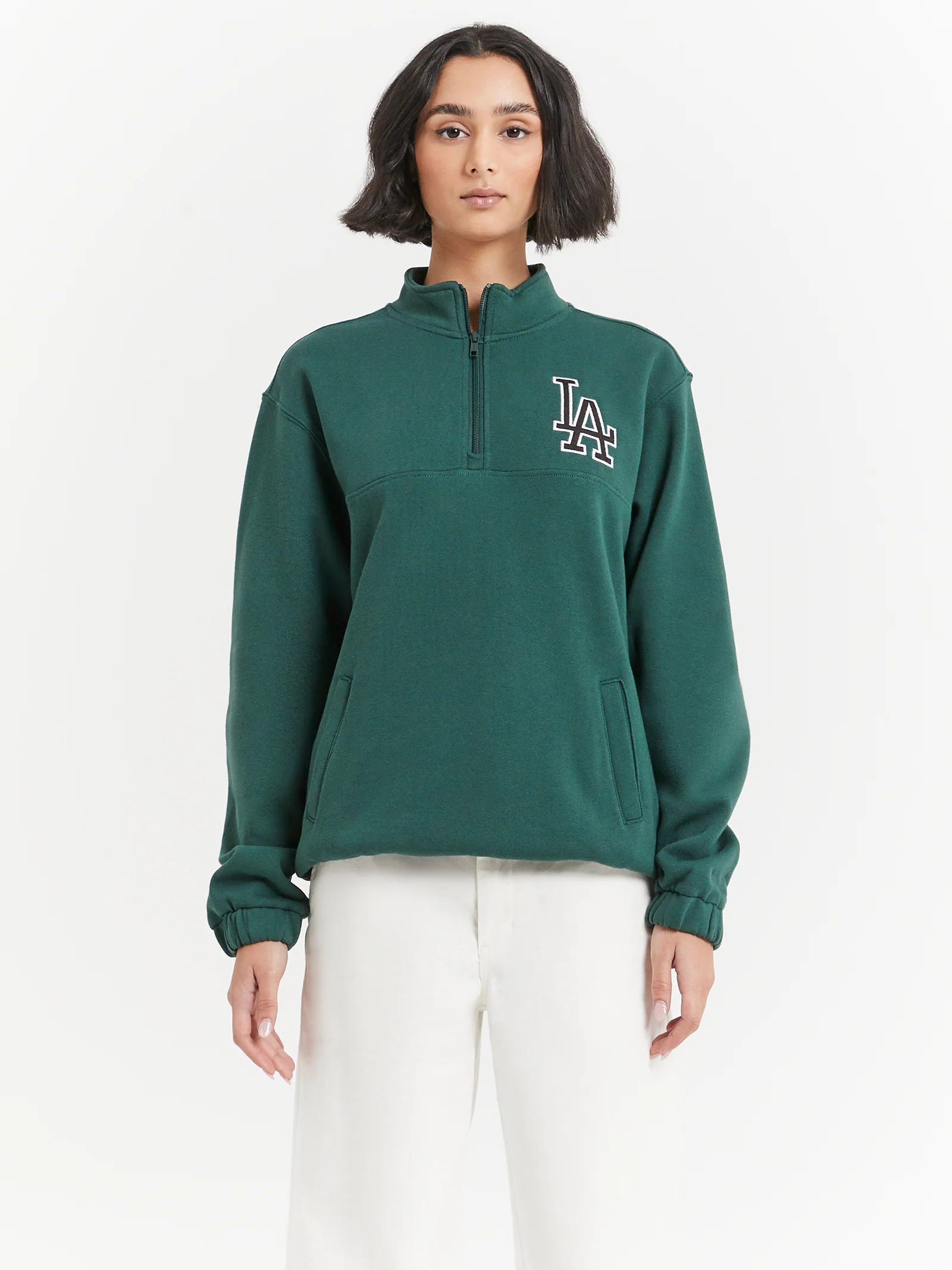 Animal 1/4 Zip Neck Crew