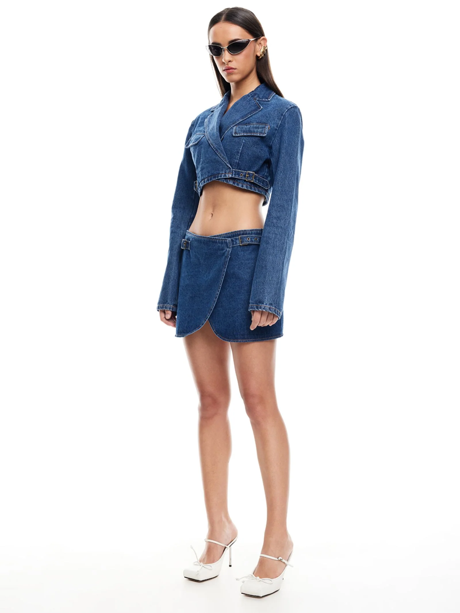 Anja Crop Denim Jacket - Image 2