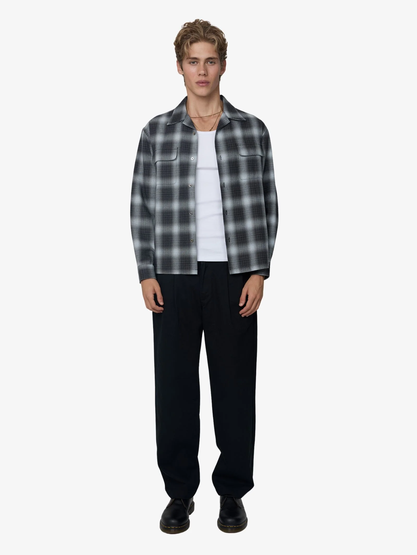 Mavis Midweight Check Overshirt - Image 4