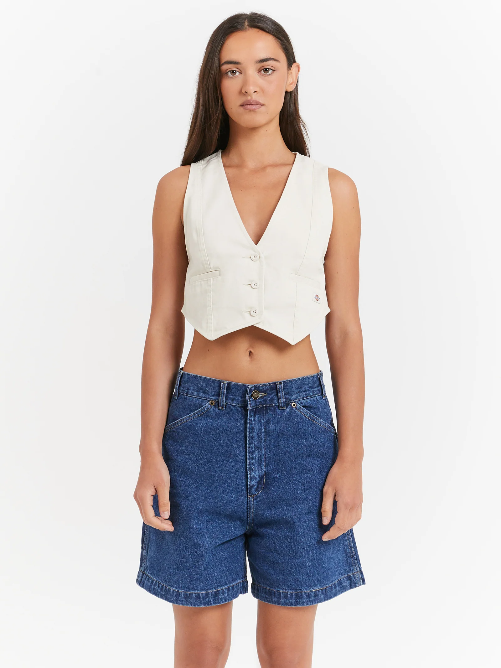 Bandera 66 Cropped Twill Vest Jacket