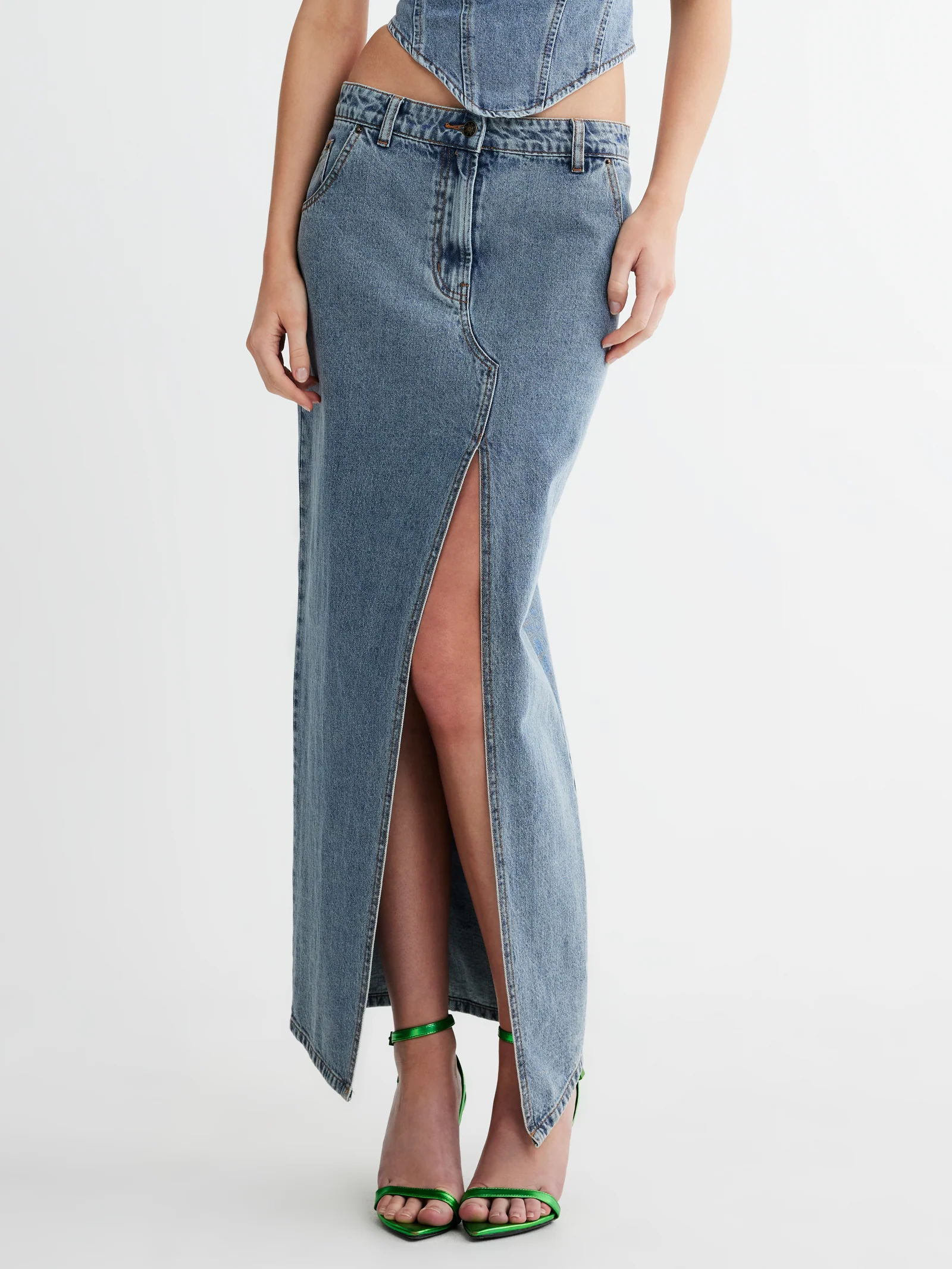 Barbie Split Midi Skirt