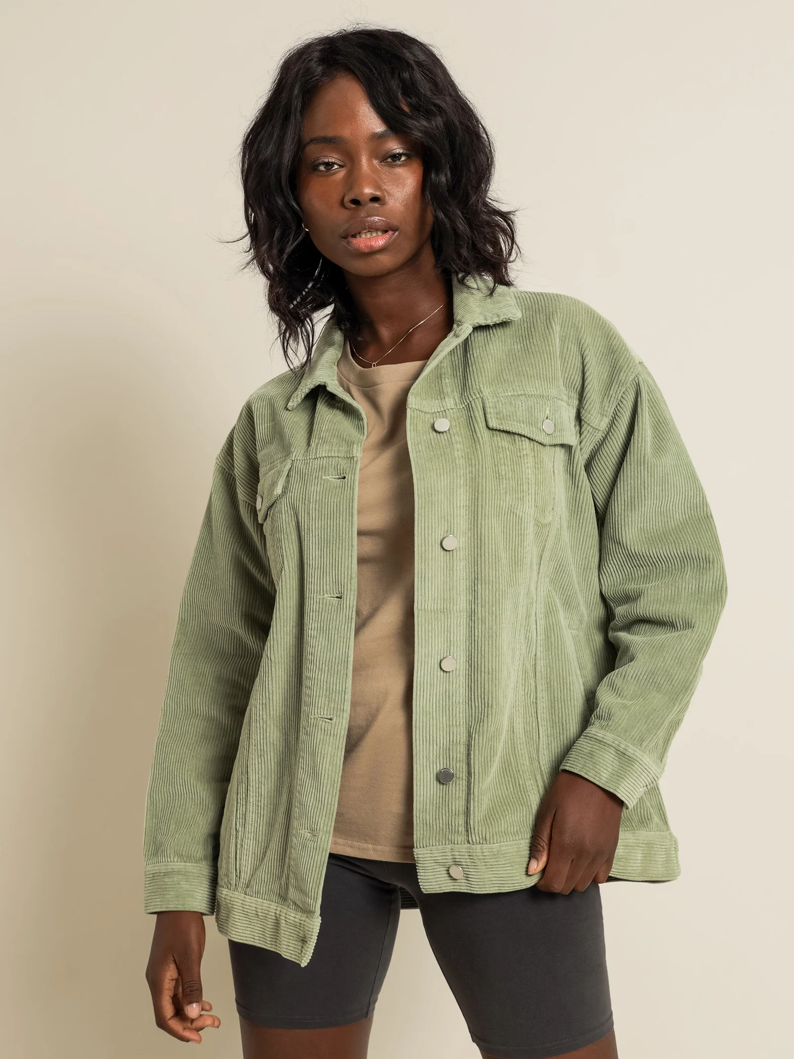 Binx Longline Corduroy Jacket