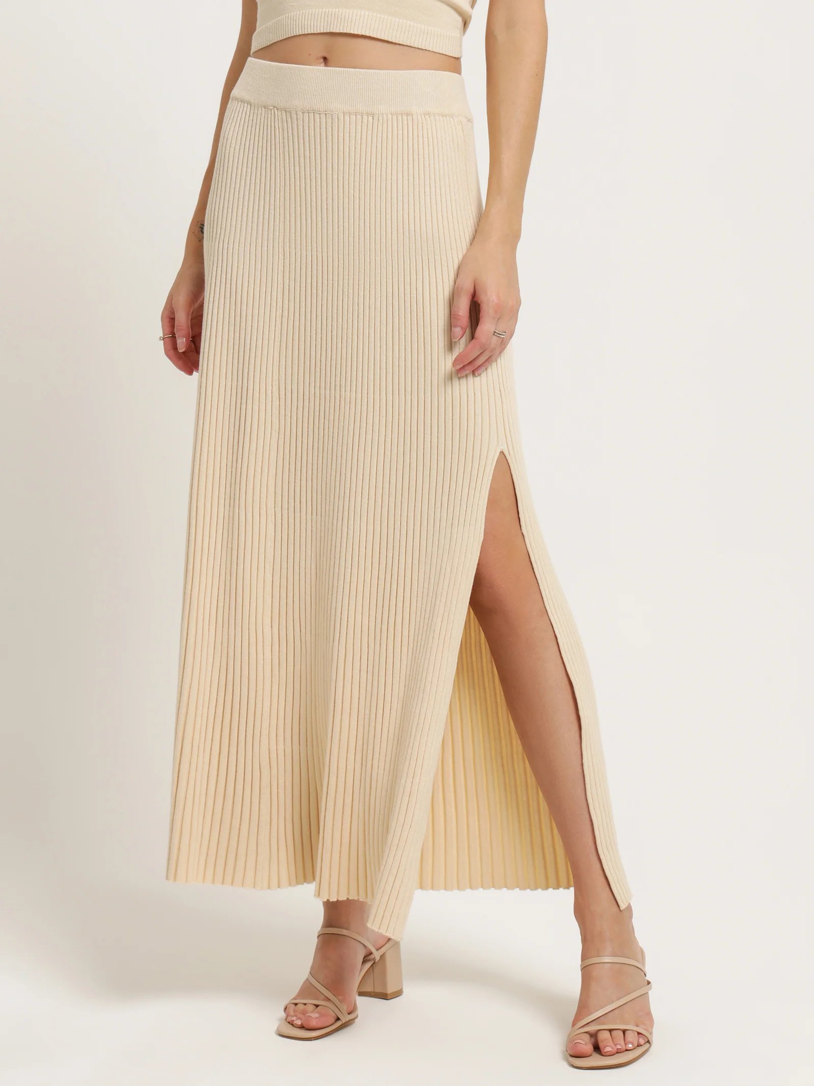 Bound Knit Skirt