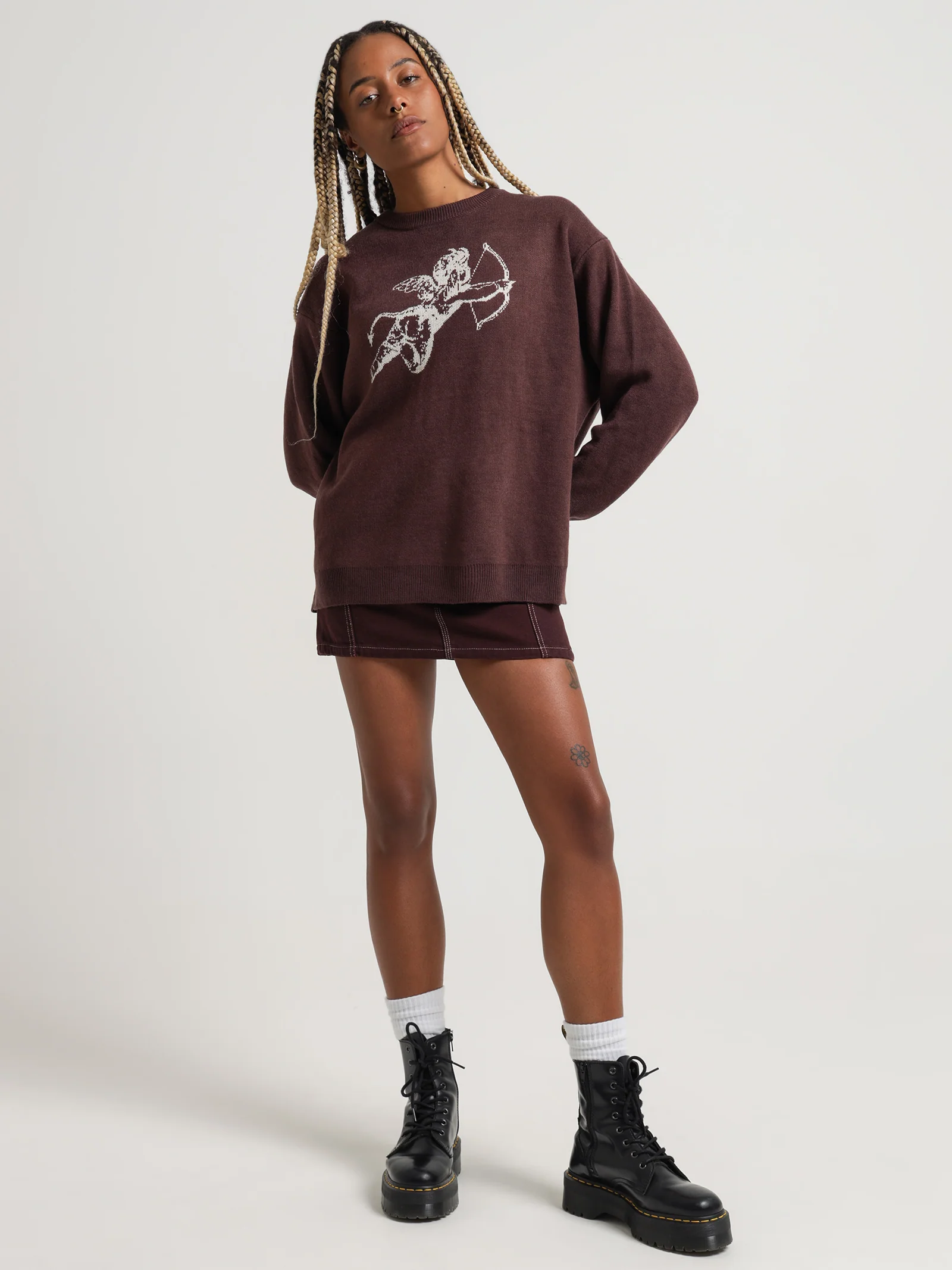 Cherub Box Fit Crew Knit - Image 2