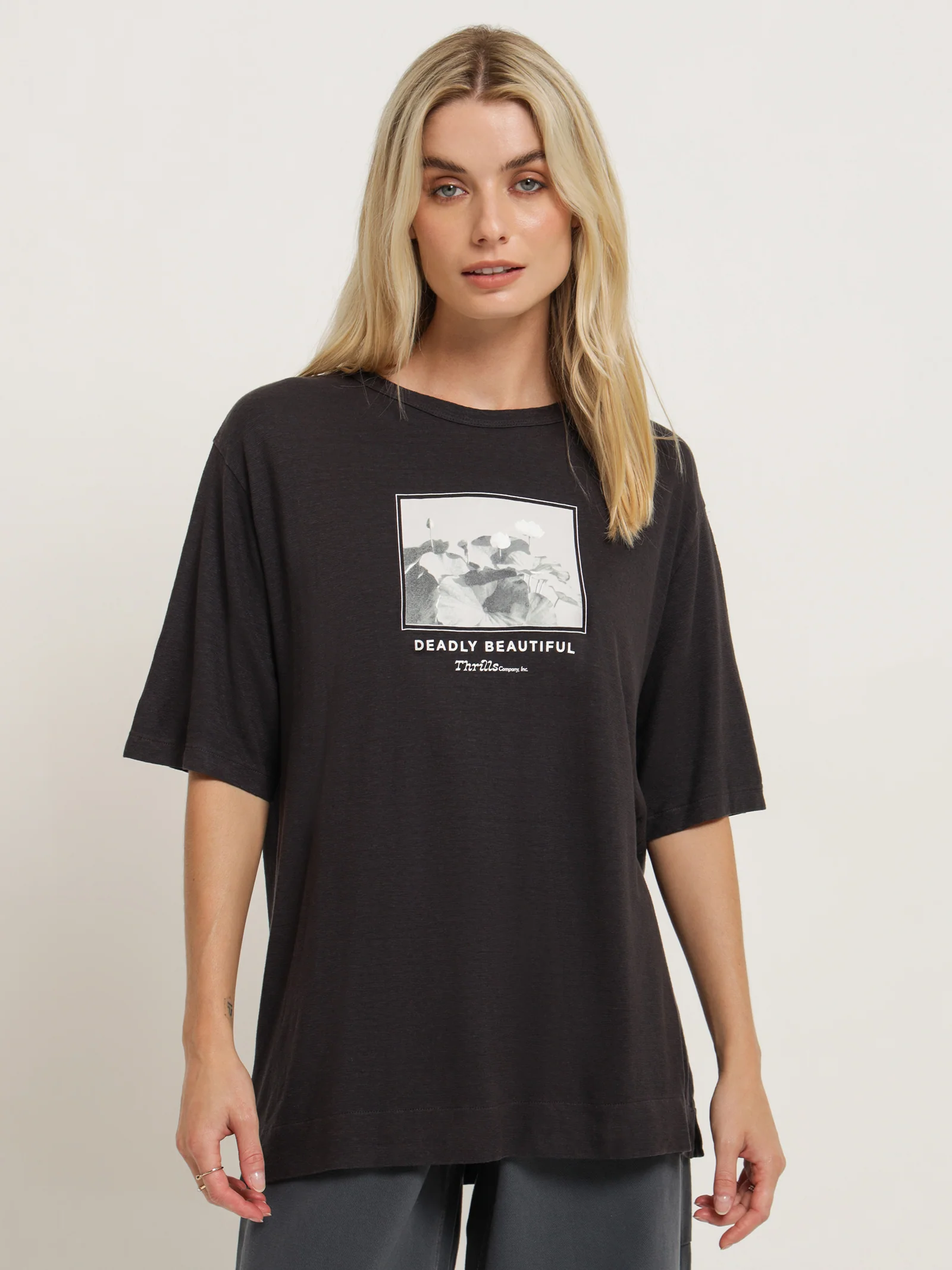 Deadly Beautiful Hemp Box Fit T-Shirt