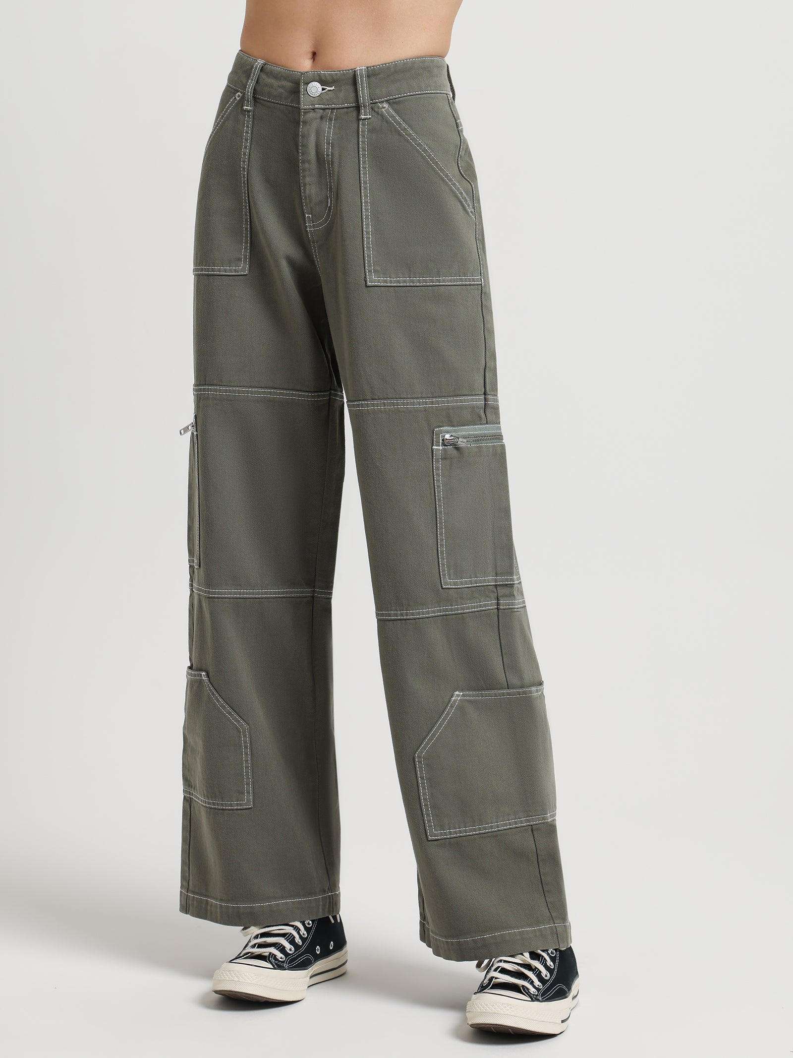 Delphine Low Rise Cargo Pants
