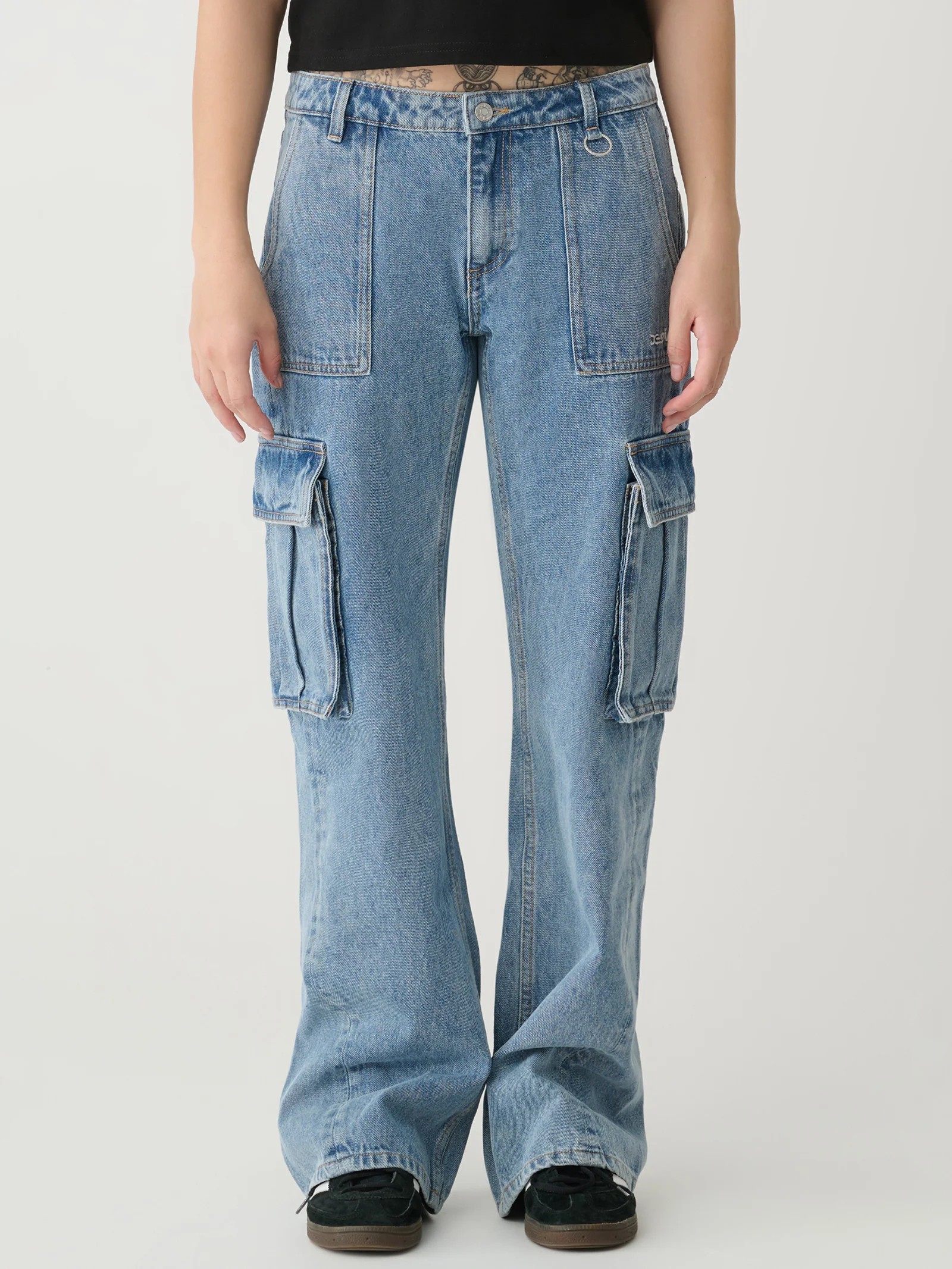 Denim Cargo Jeans