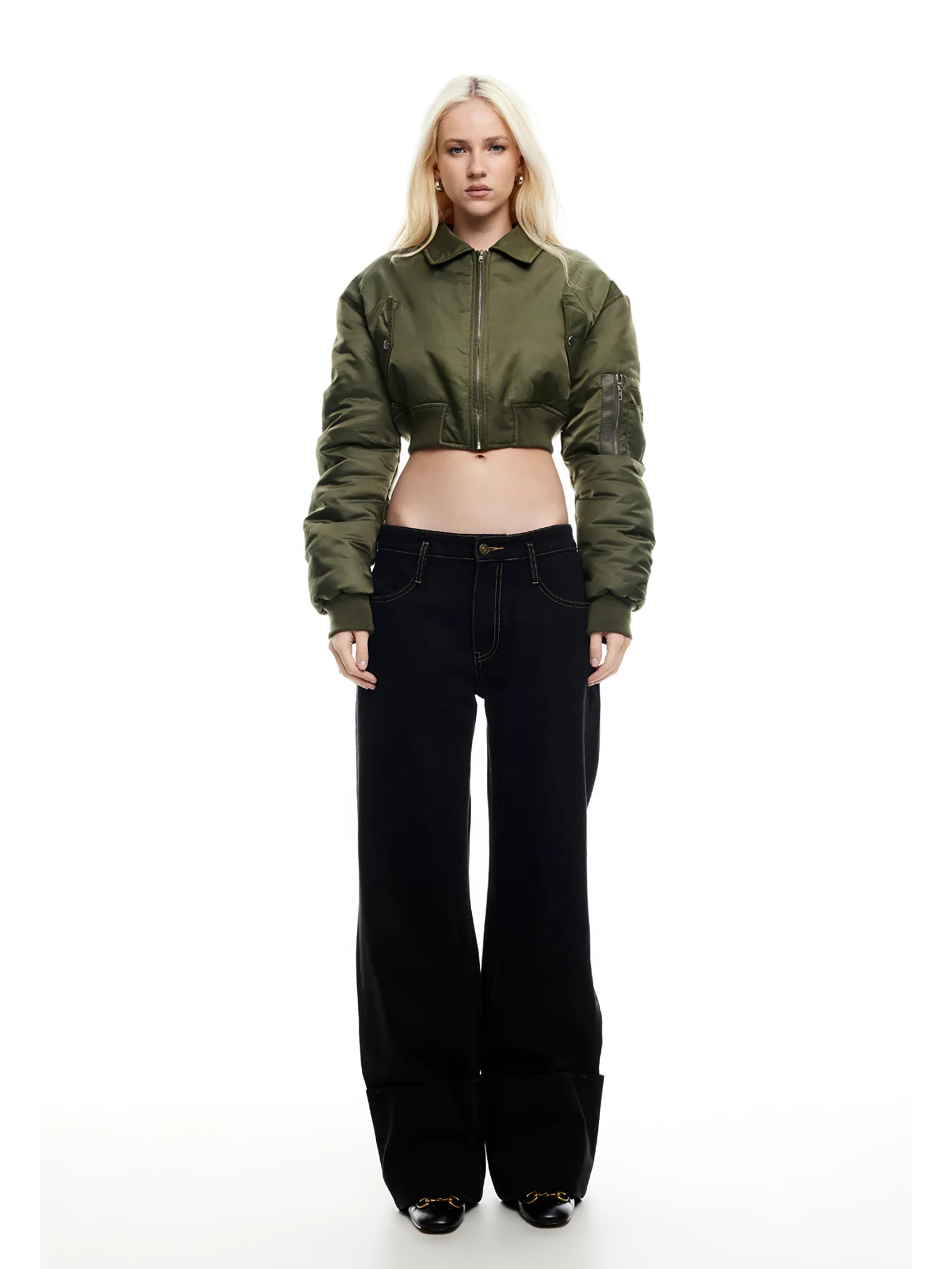 Essential Cropped Bomber