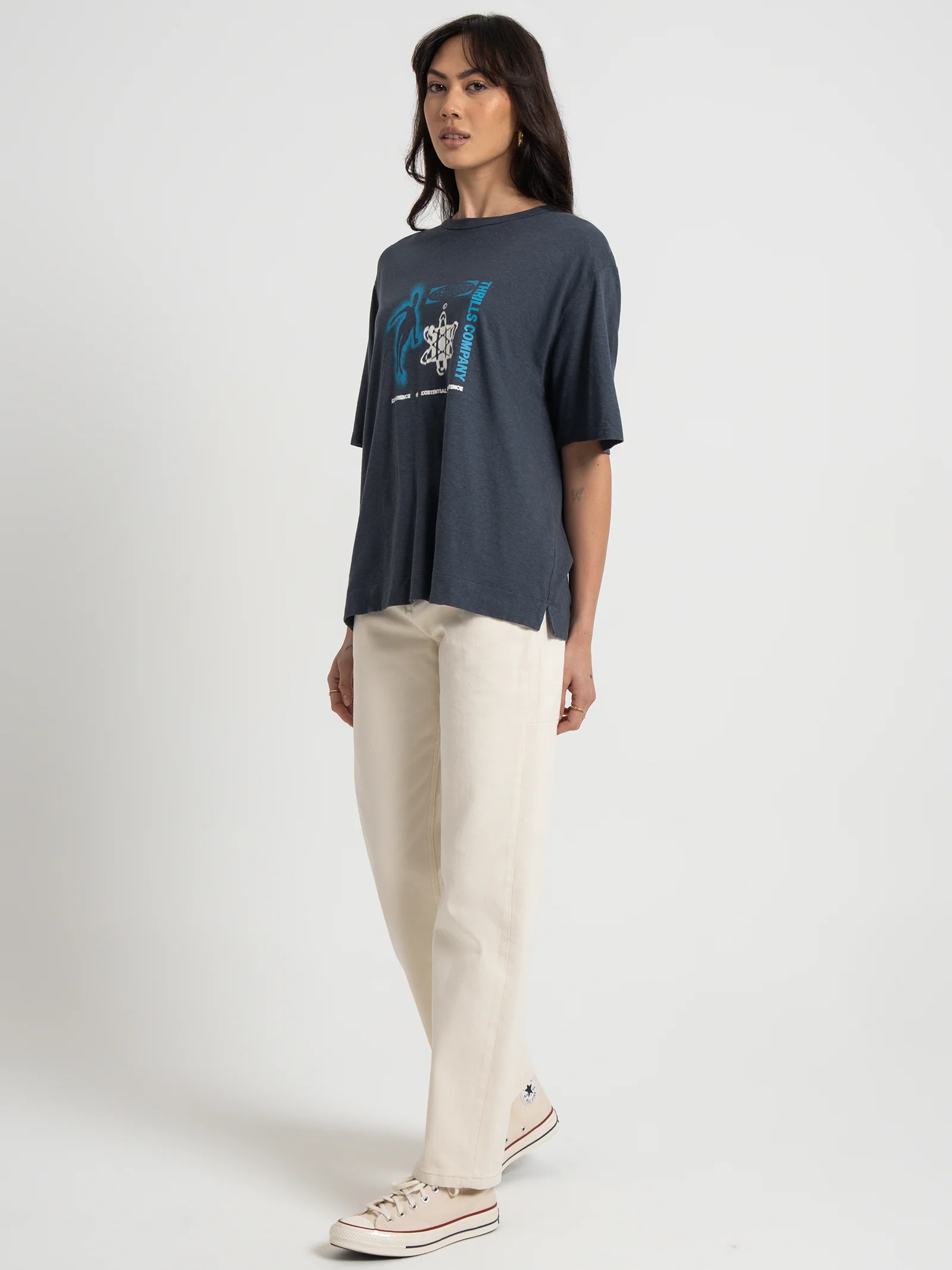 Euphoric Co-Existence Hemp Box Fit T-Shirt - Image 4