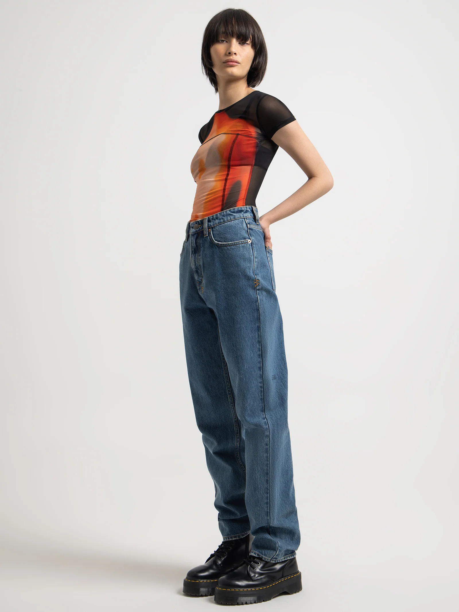 Feed The Fire Mesh Short Sleeve T-Shirt - Image 3