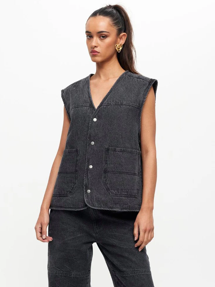 Freedom Oversized Denim Vest