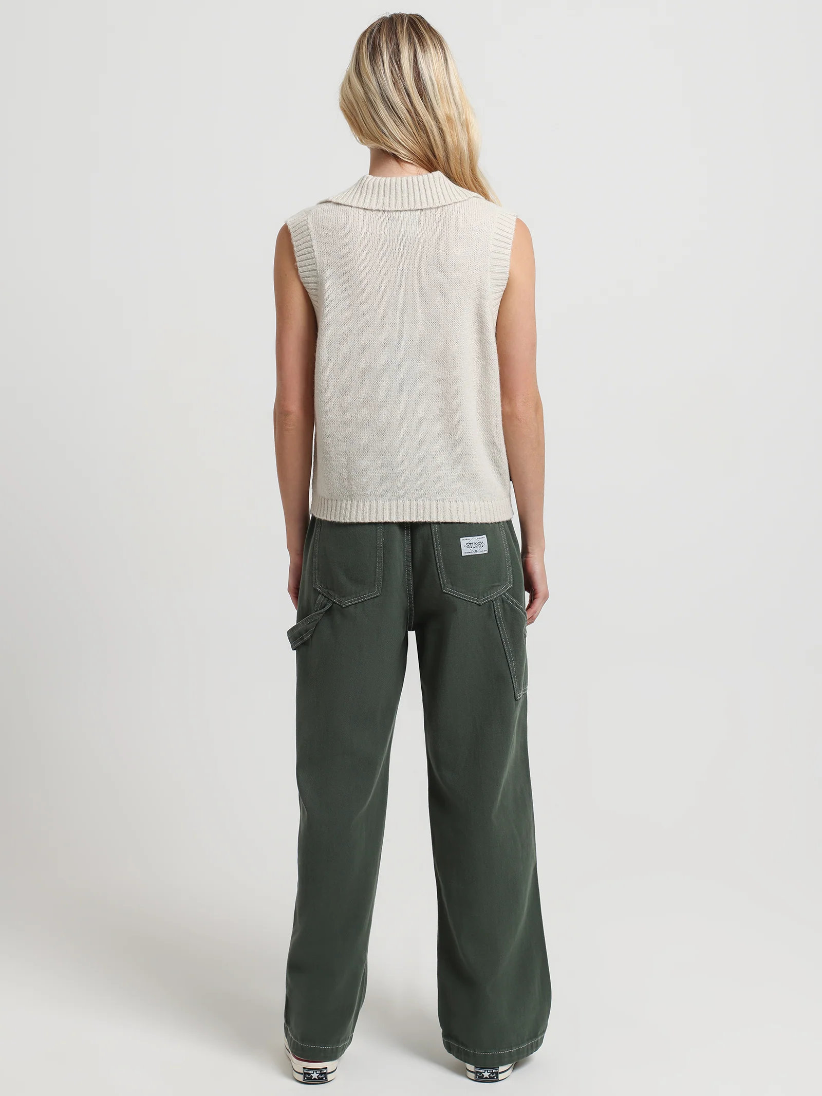Graffiti Collared Knit Vest - Image 5
