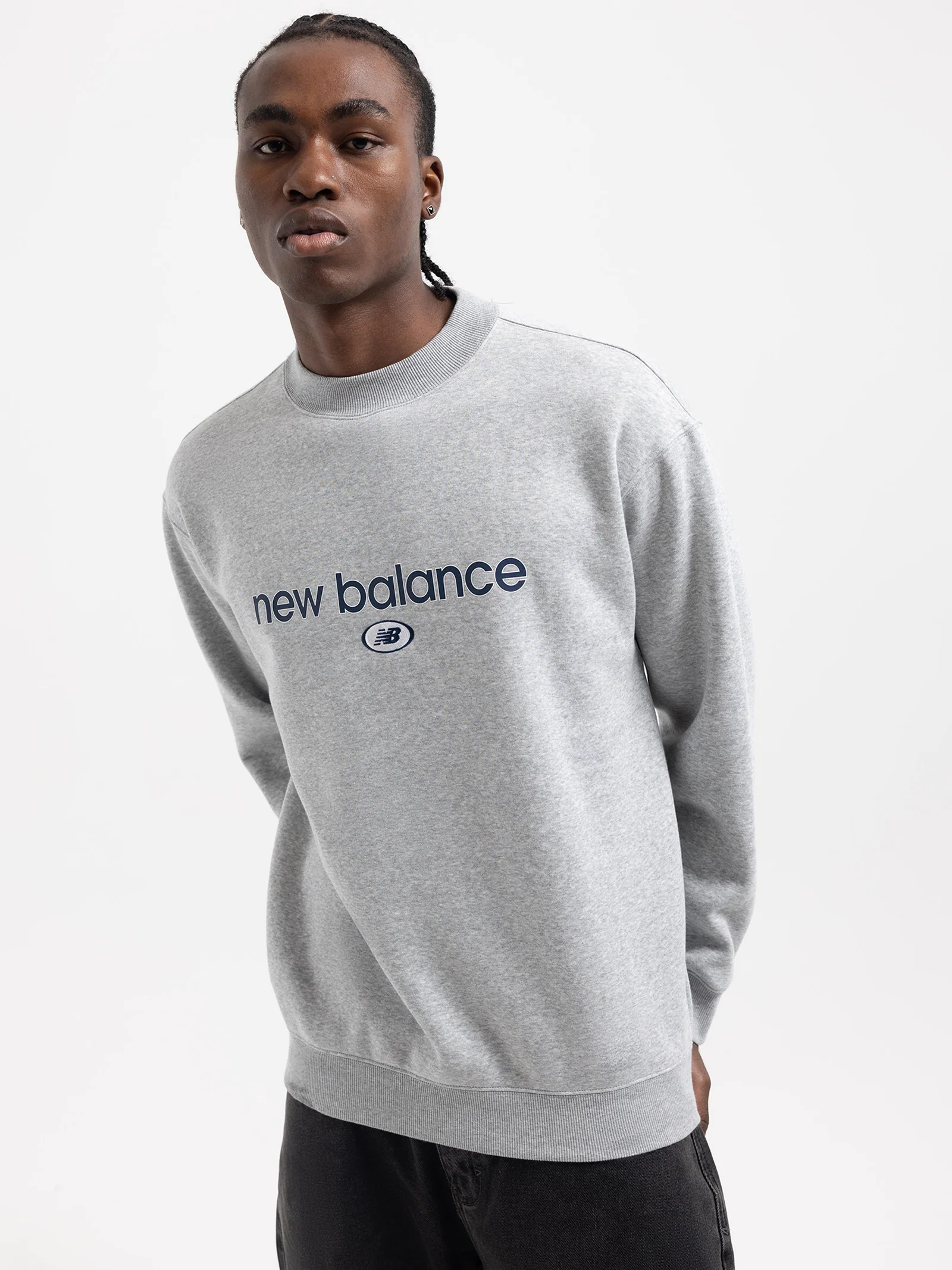 Graphic Hoops Crewneck