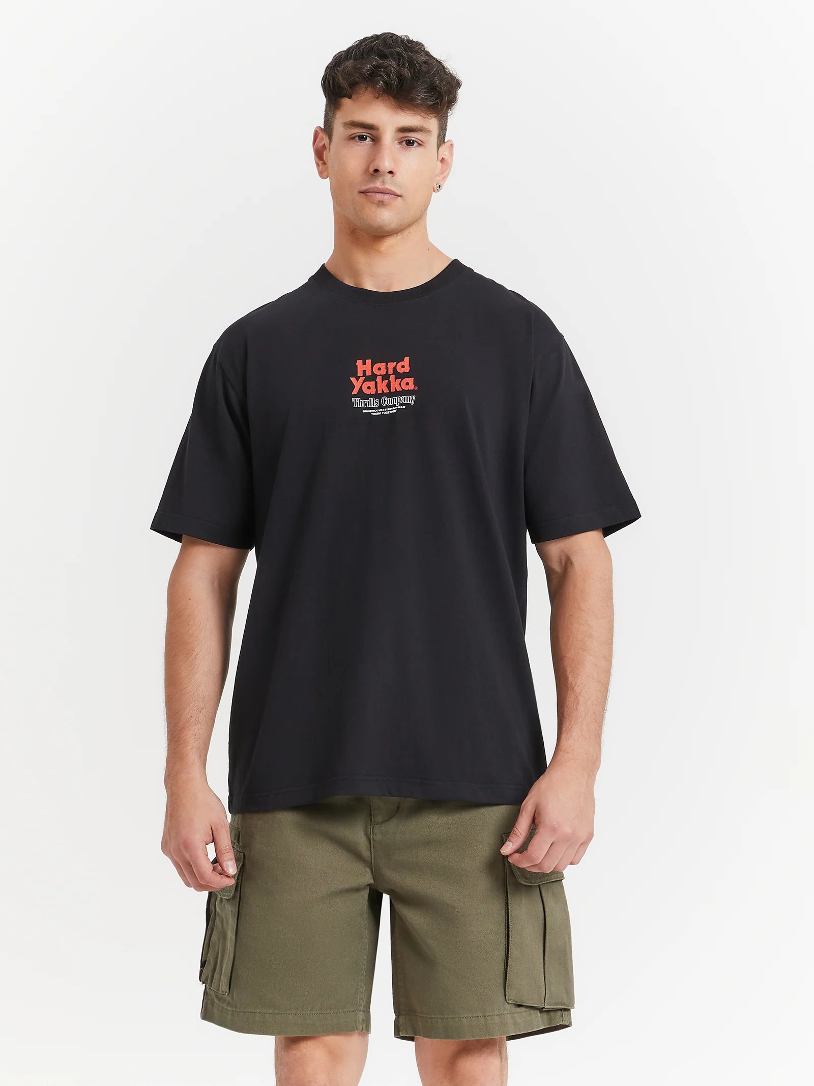Hard Yakka X Thrills Stacked Oversized T-Shirt