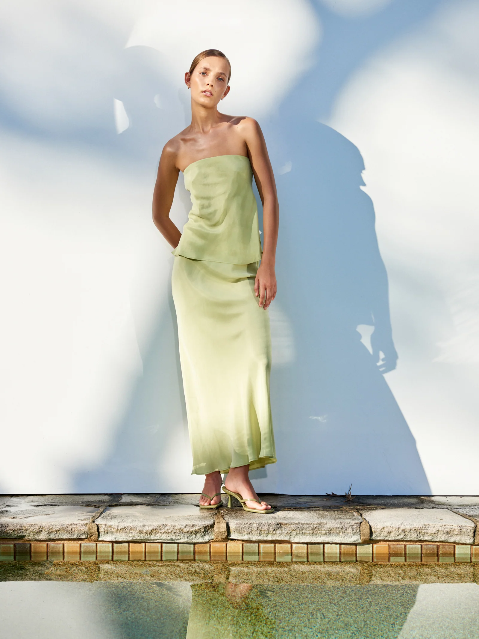 Ines Cupro Skirt