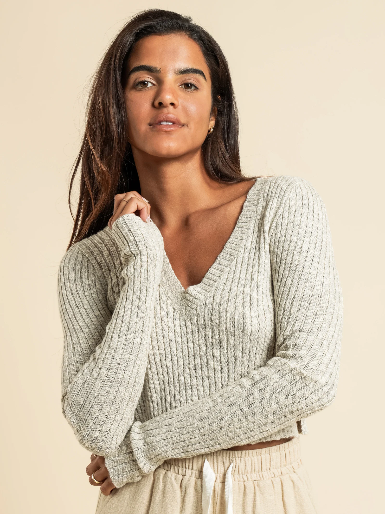 Jamie V Neck Knit