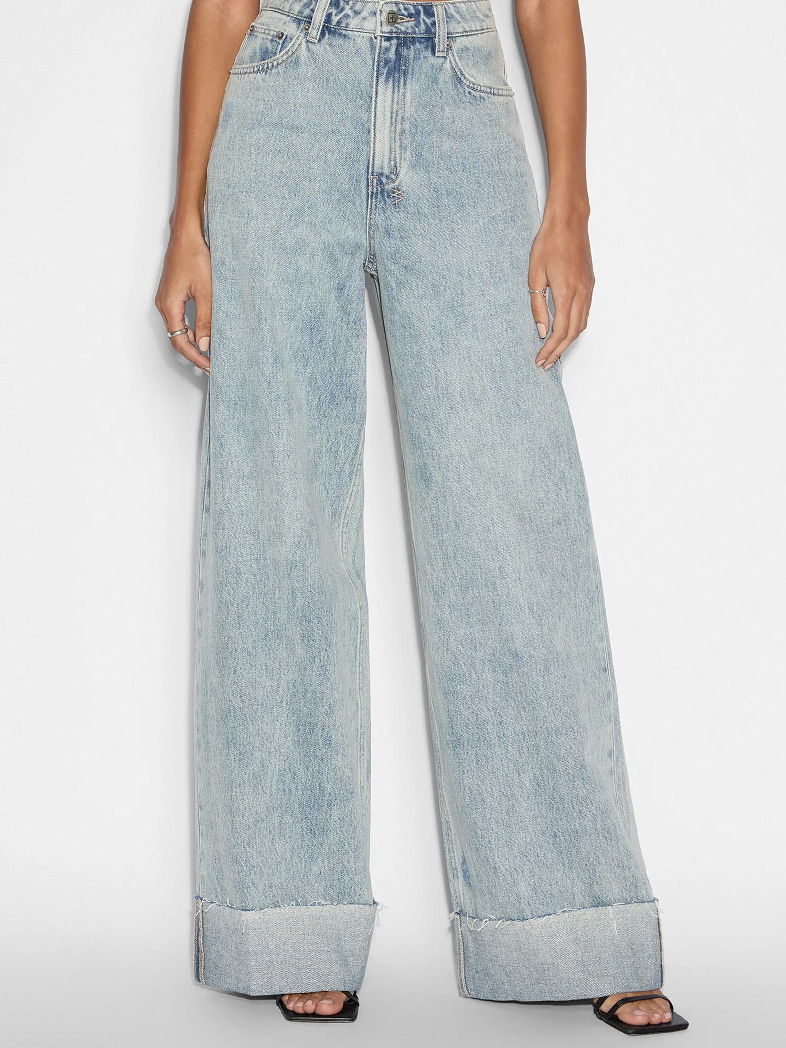Strider Worn Cuffed Jeans
