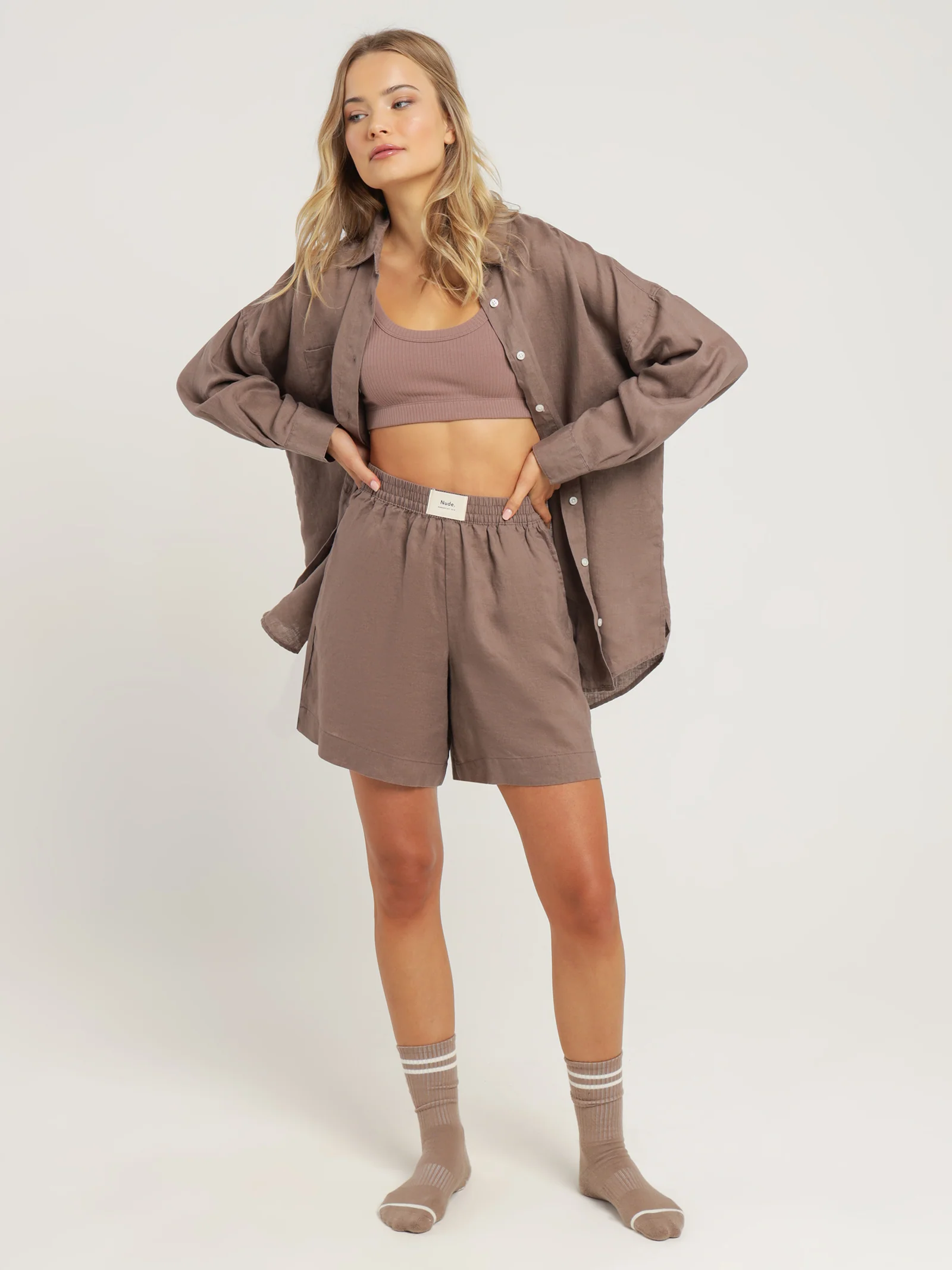 Lounge Heritage Linen Shorts - Image 4