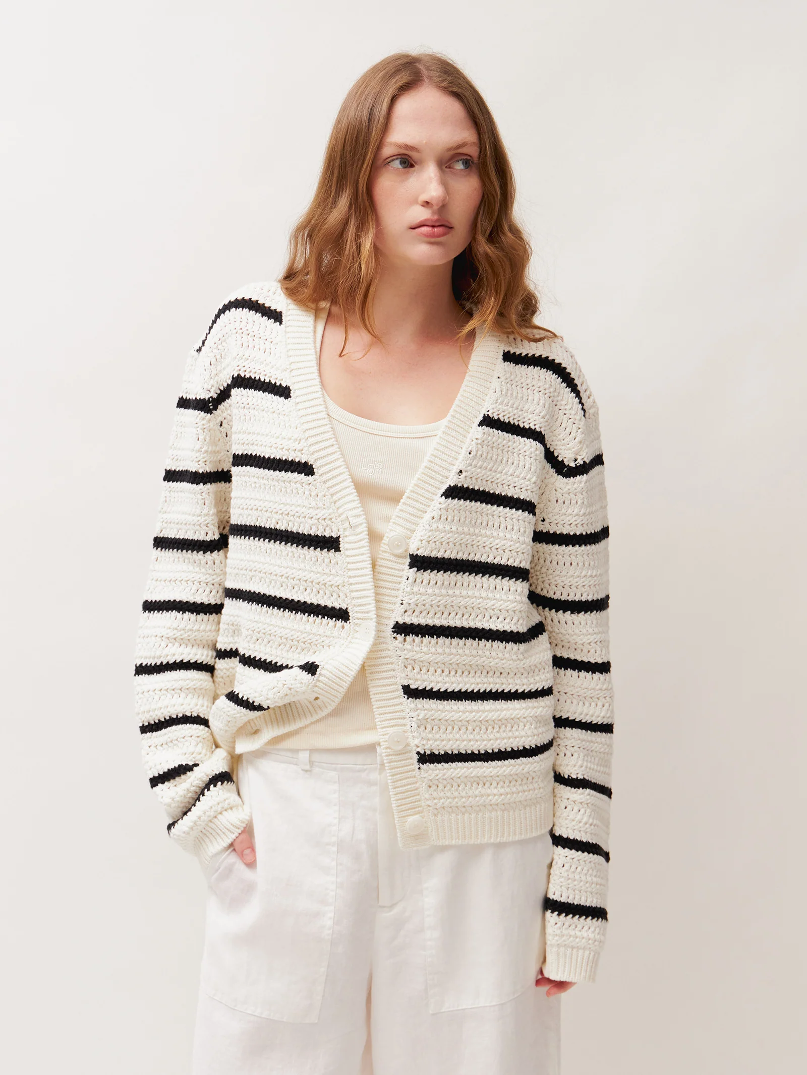 Jardin Stripe Cardigan