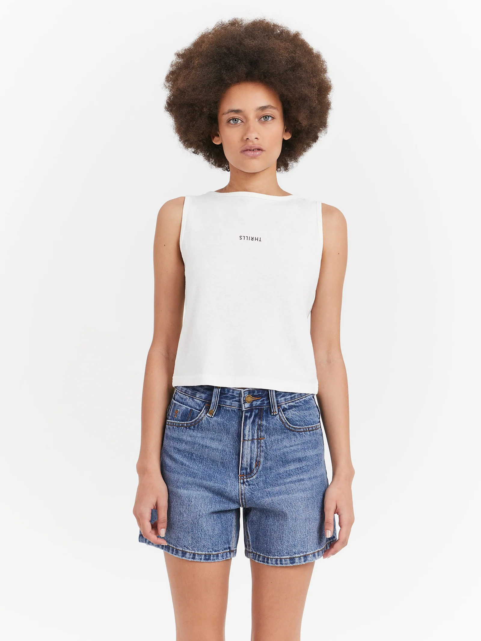 Minimal Thrills Hemp Boat Neck Tank