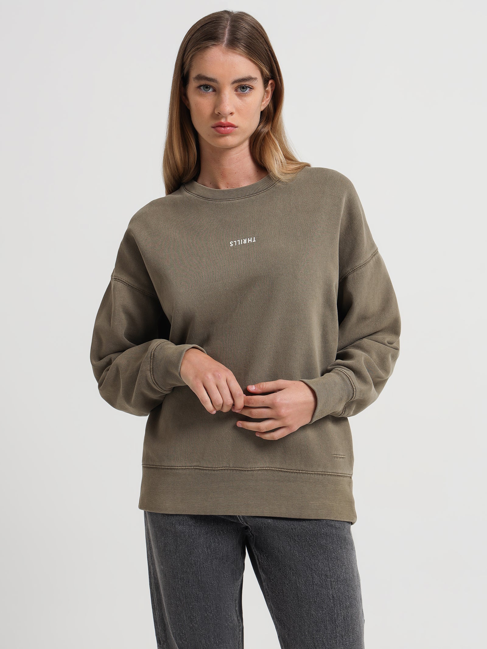Minimal Thrills Slouch Crew Sweater