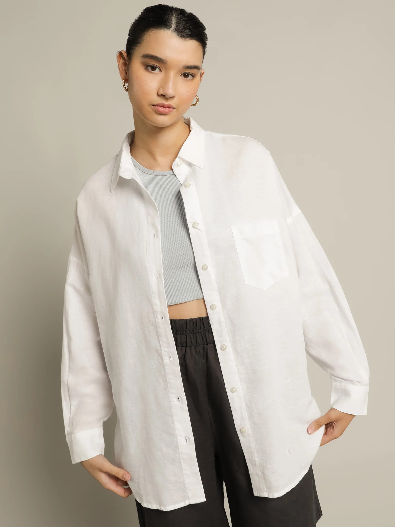 Naya Cotton Longline Shirt