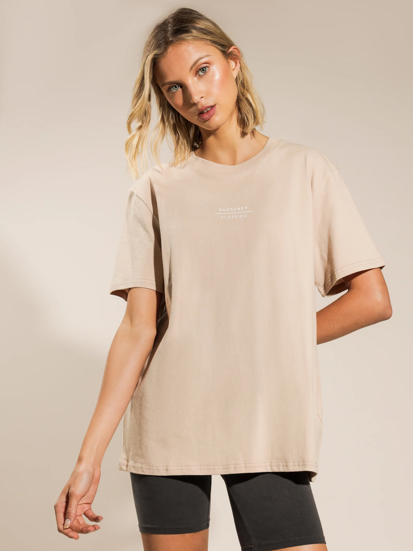 Nude Classics Slogan Boyfriend T-Shirt