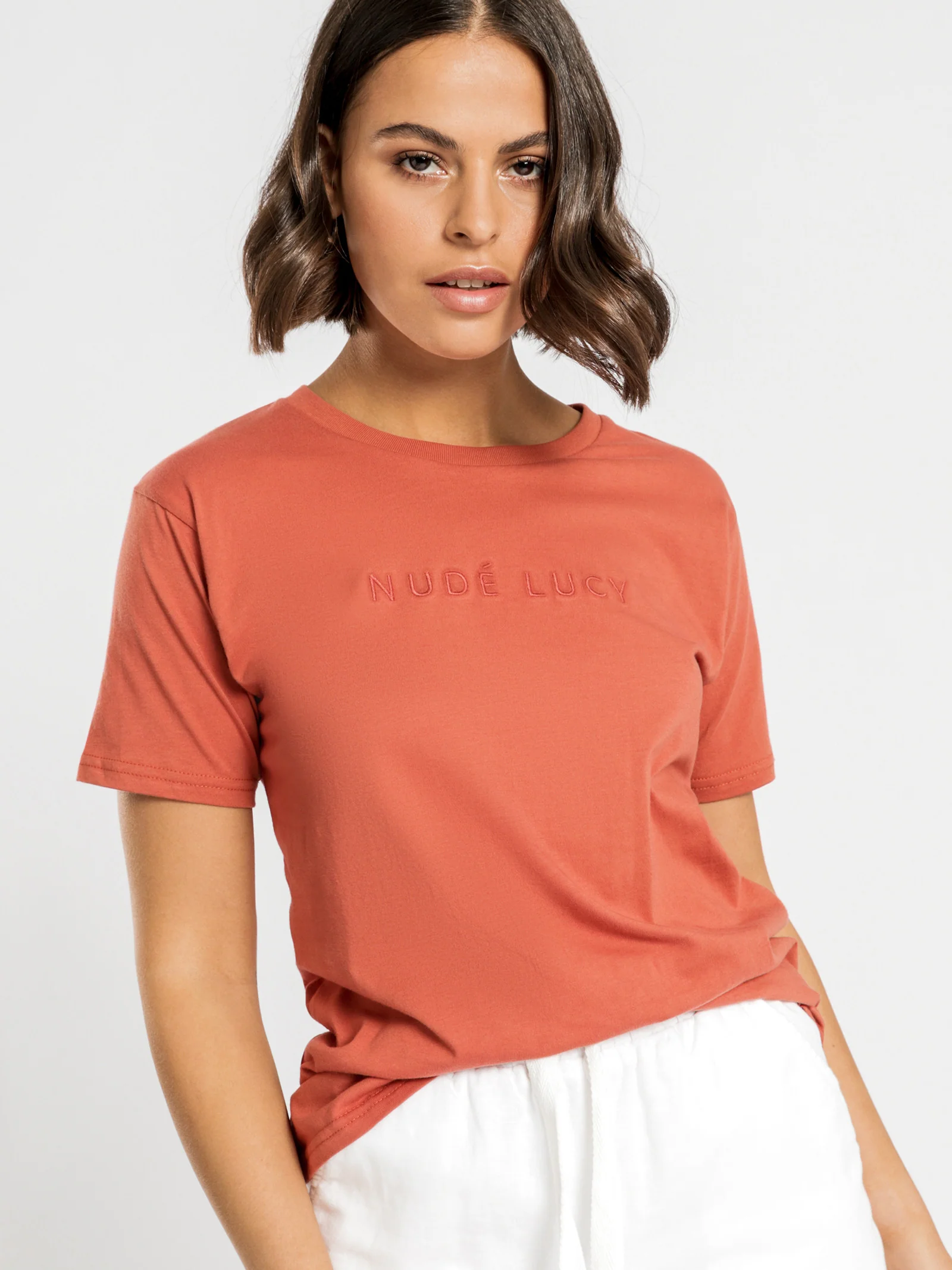 Nude Lucy Slogan T-Shirt
