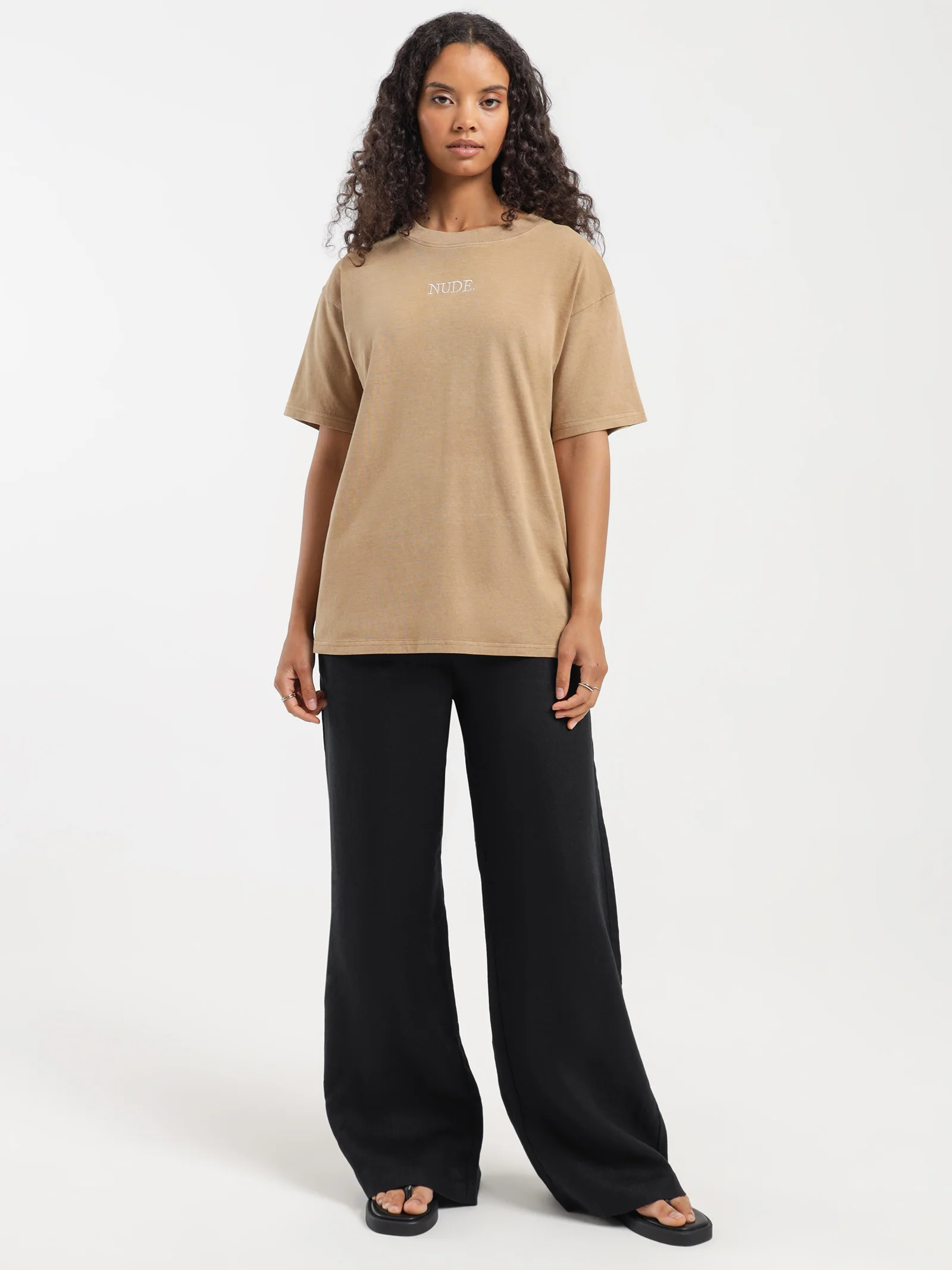 Nude Organic Boyfriend T-Shirt - Image 3