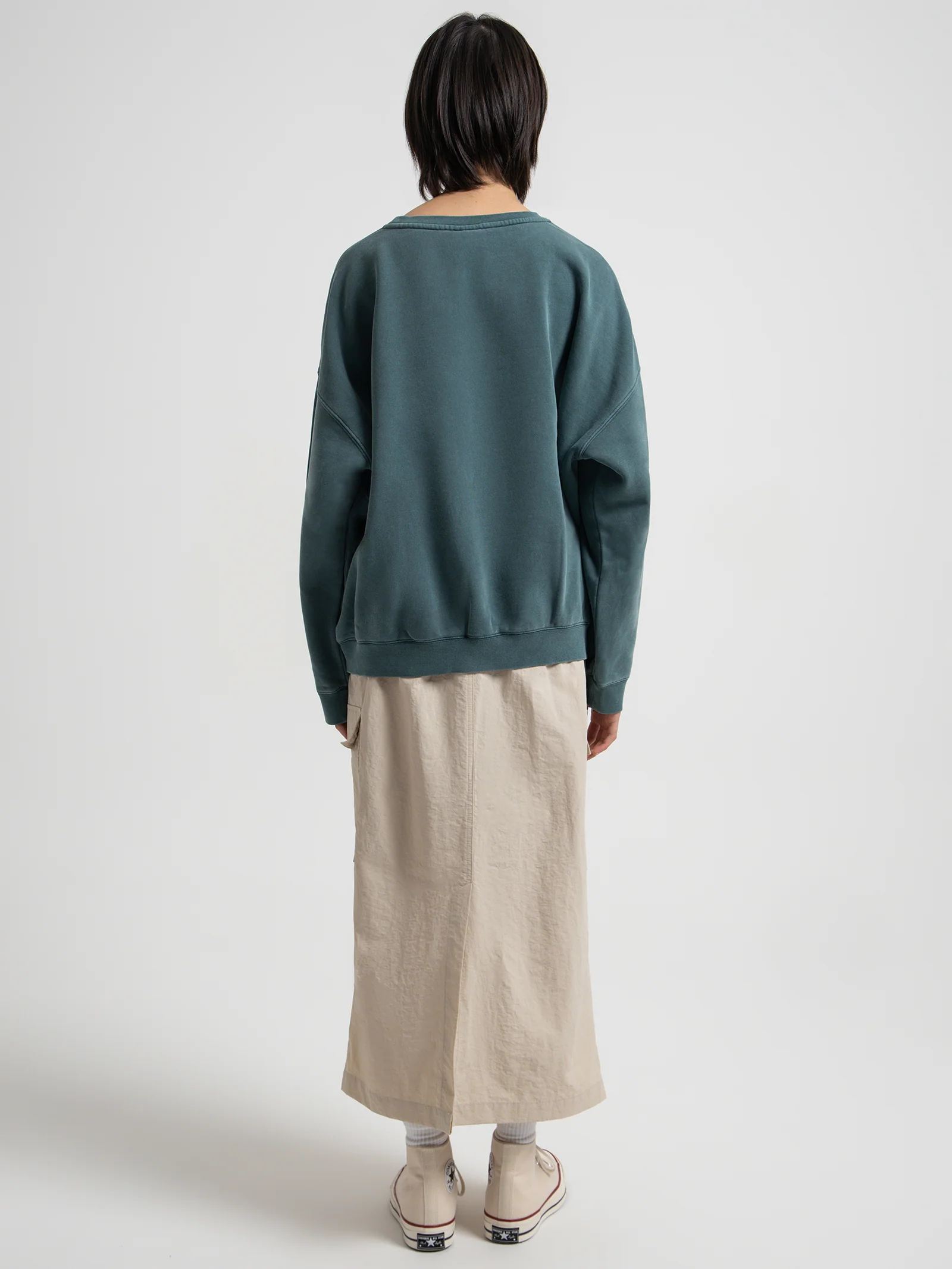 Nylon Cargo Midi Skirt - Image 4
