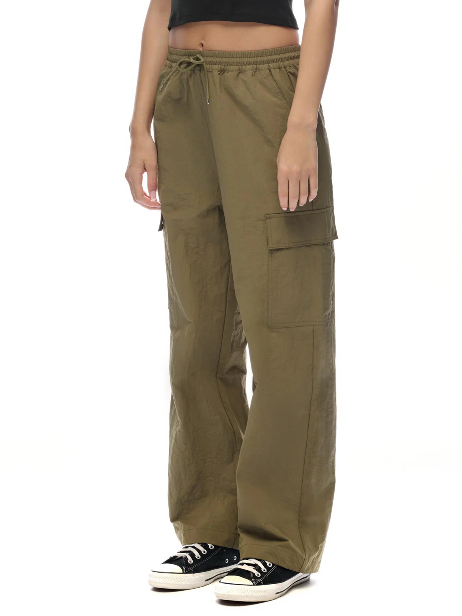 Nylon Cargo Pants