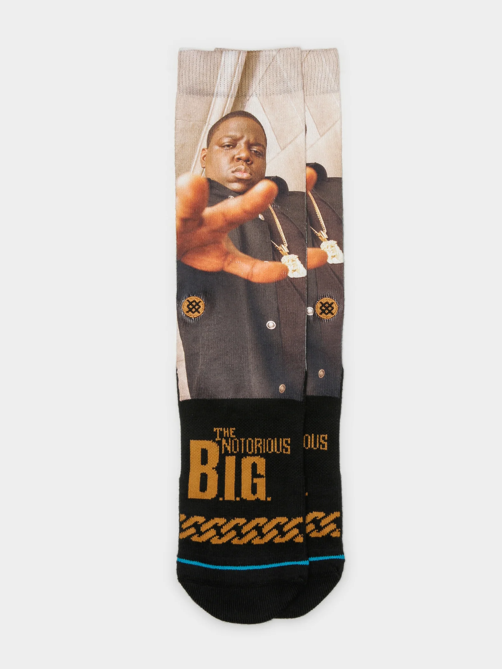 One Pair of The King of NY Crew Socks