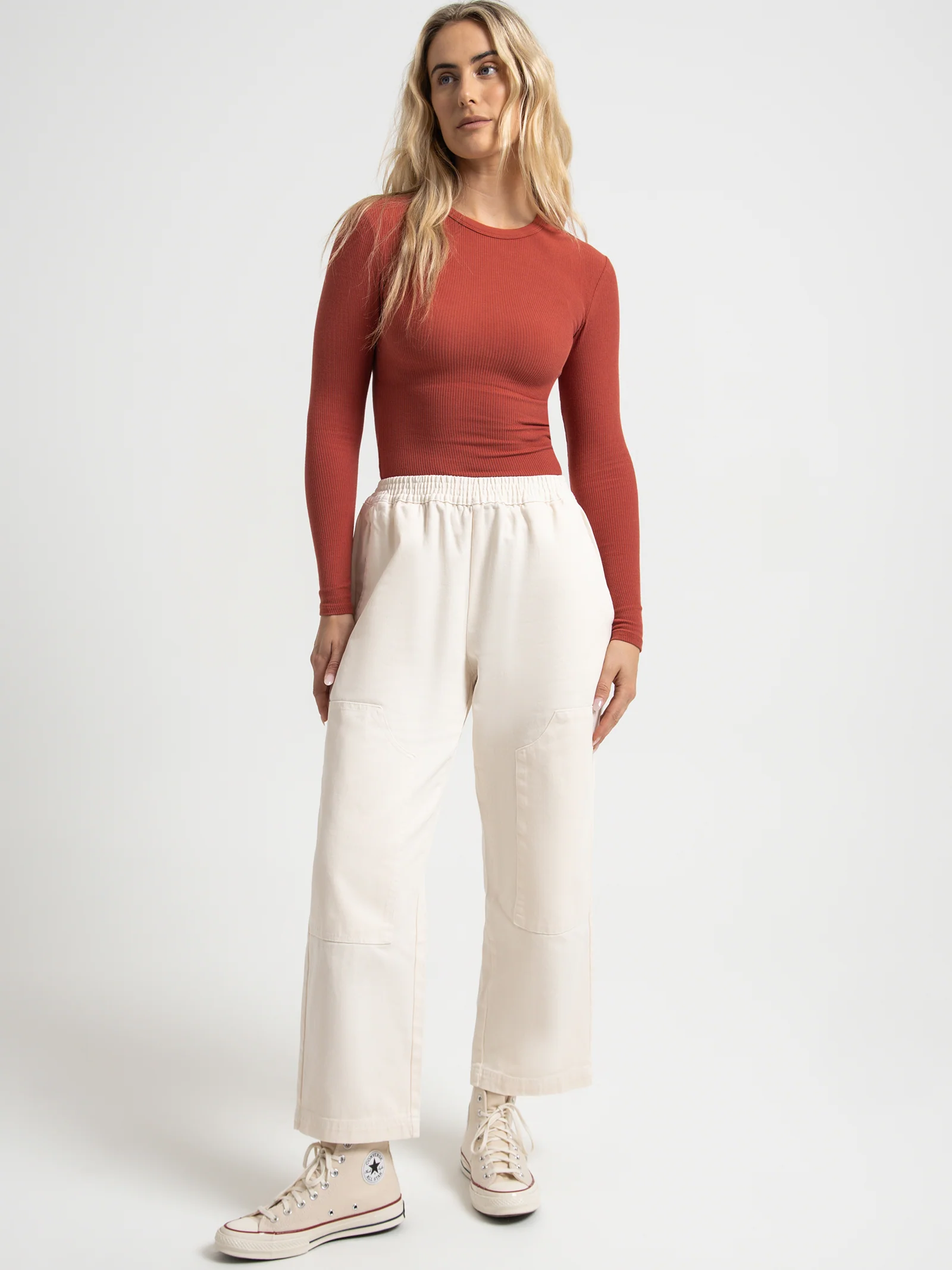 Organic Rib Long Sleeve T-Shirt - Image 2