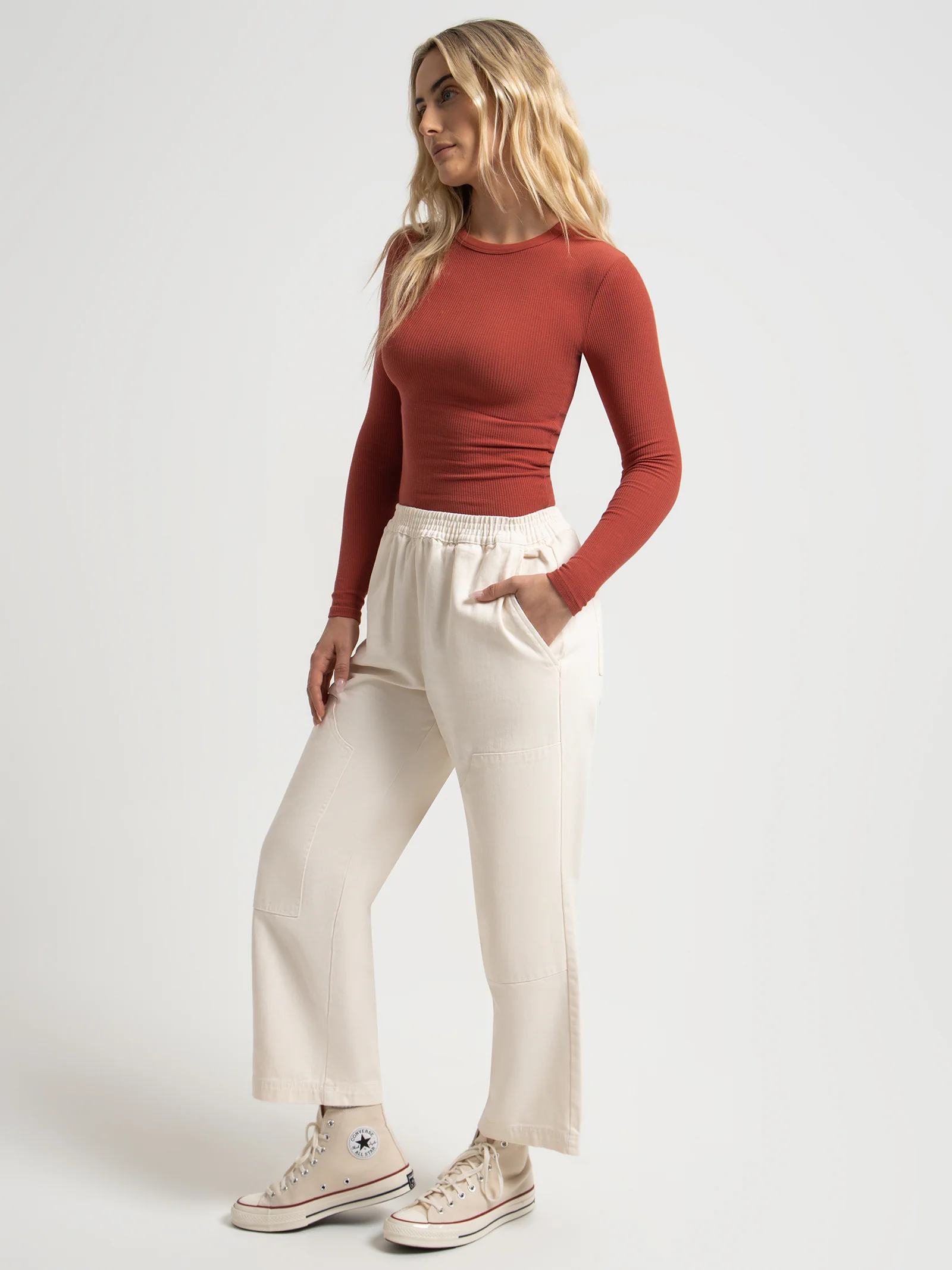 Organic Rib Long Sleeve T-Shirt - Image 5