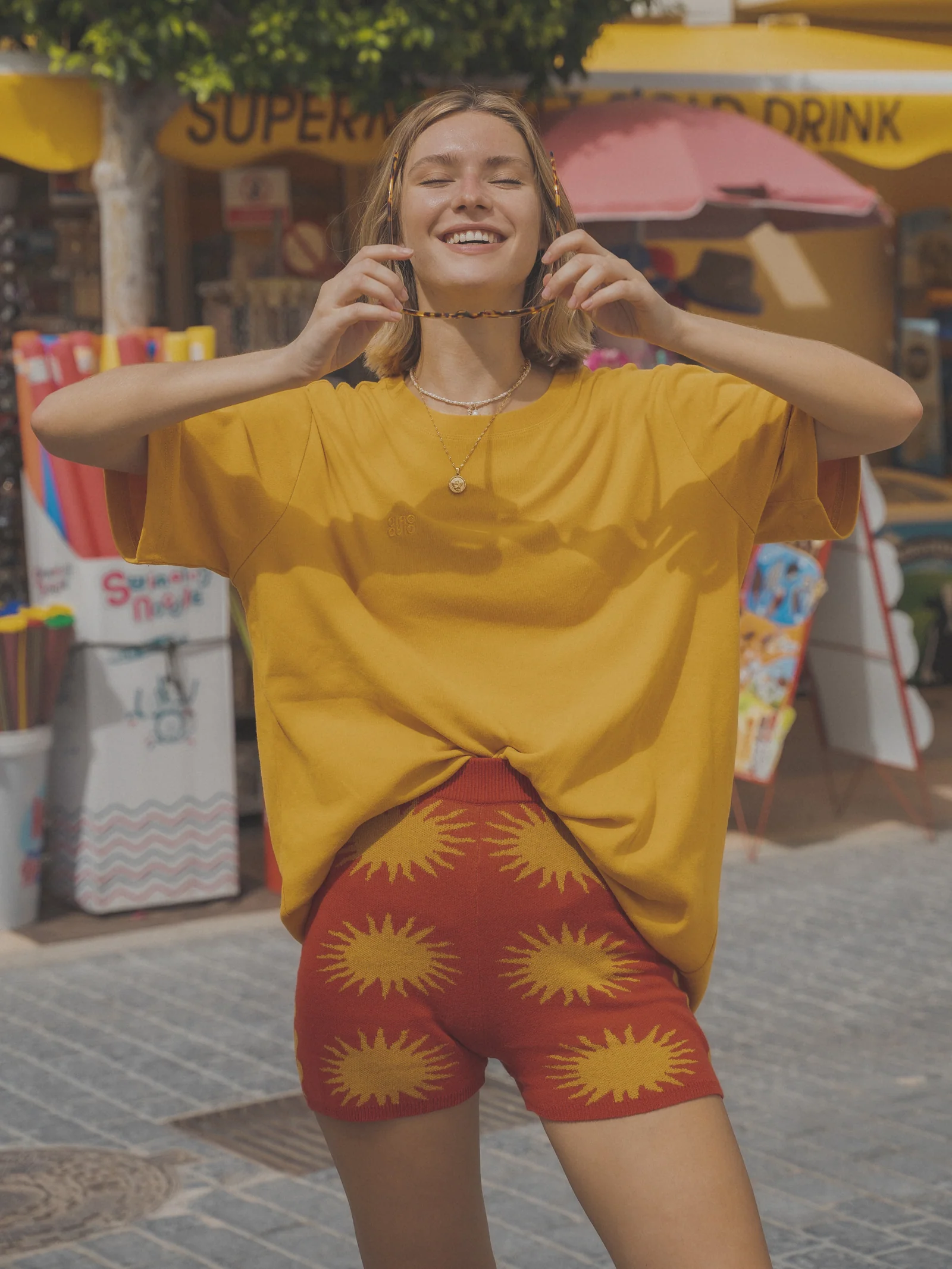 Red Sun Shorts
