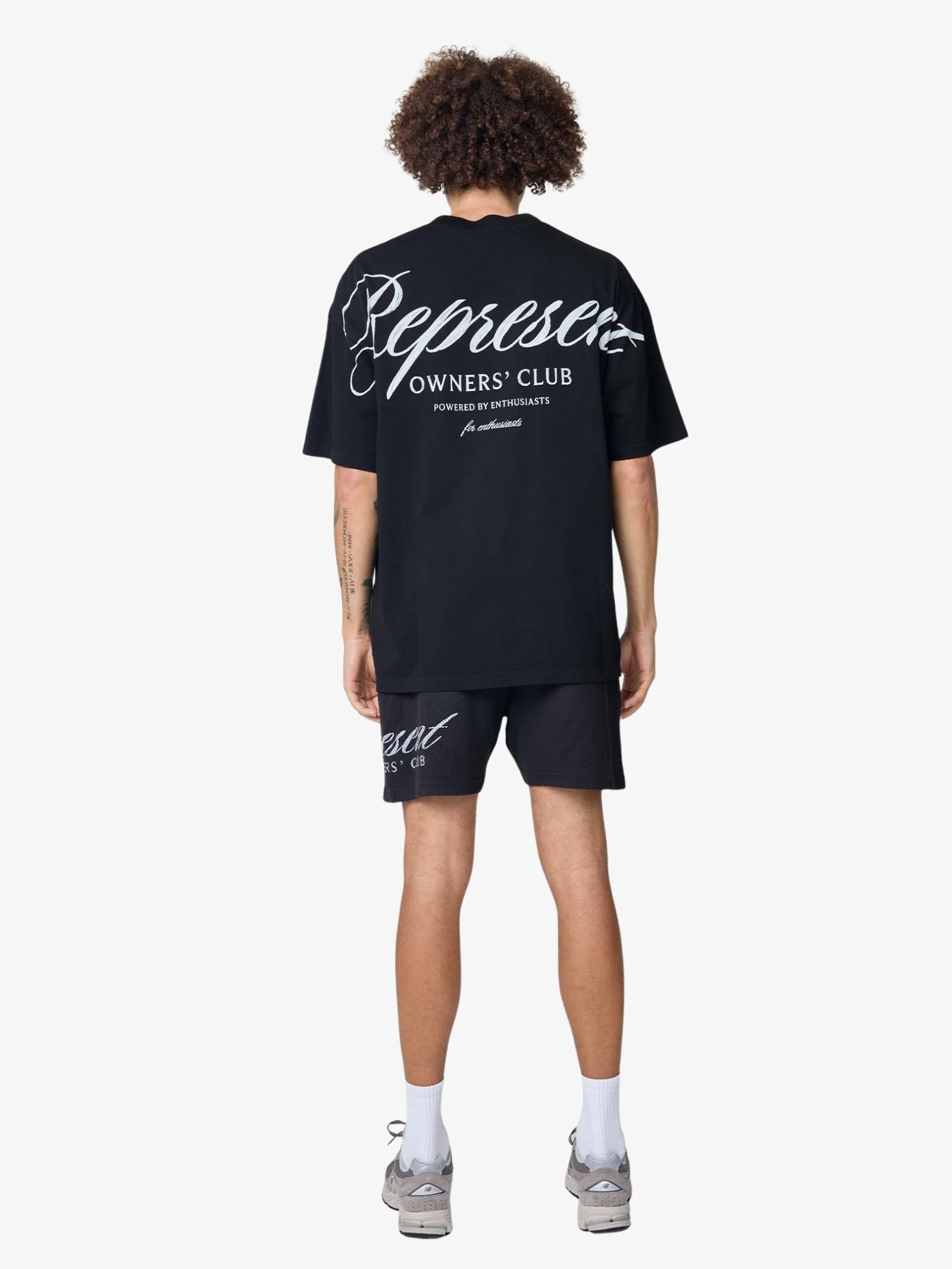 Represent Owners Club Script Mesh Shorts - Image 4