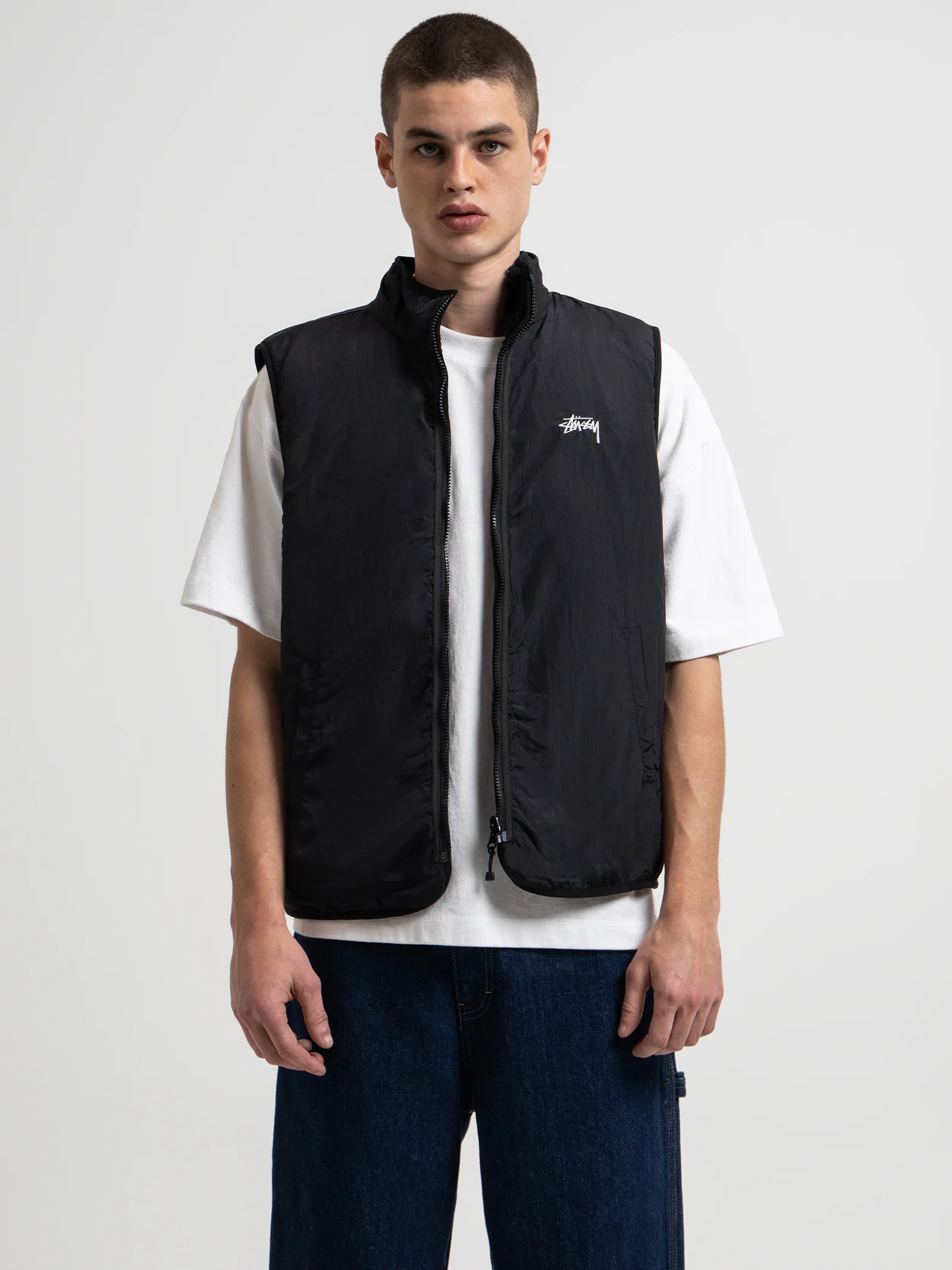 Reversible Stock Sherpa Vest