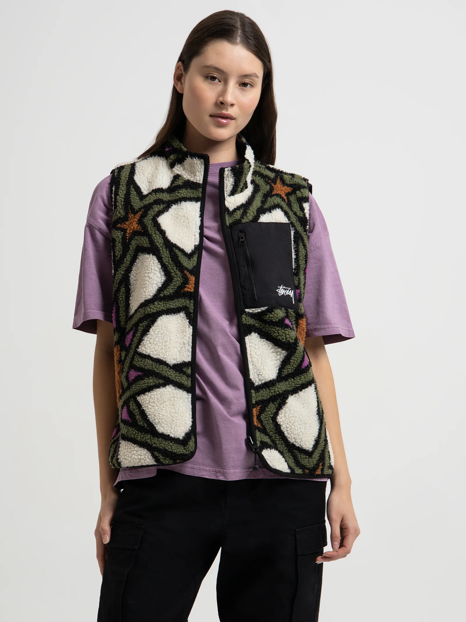 Reversible Stock Sherpa Vest
