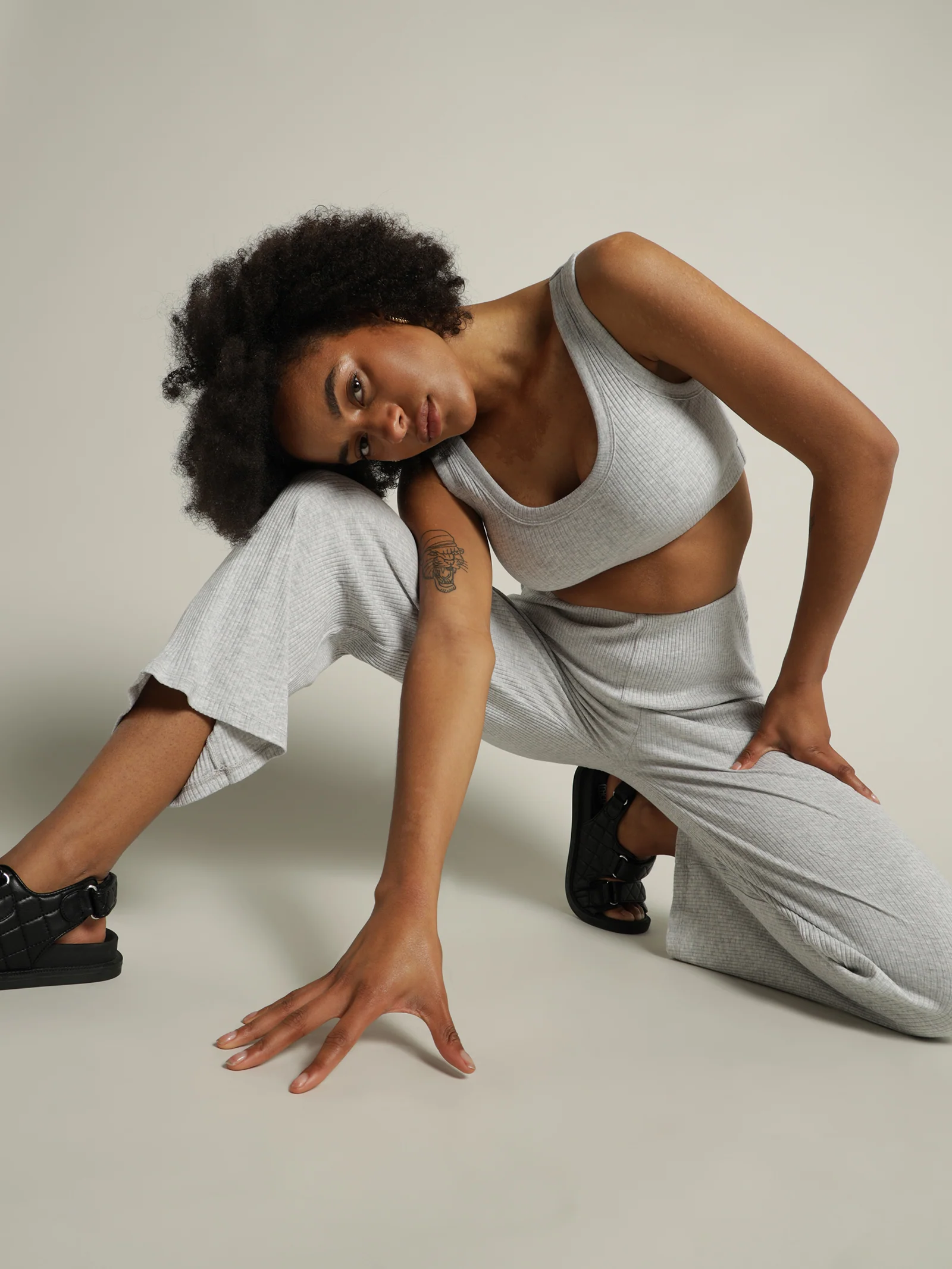 Ribbed Lounge Crop Top - Image 2