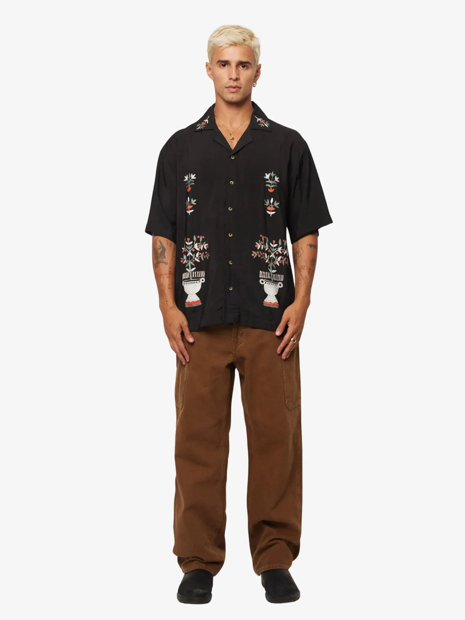 Night Garden Bowler Shirt
