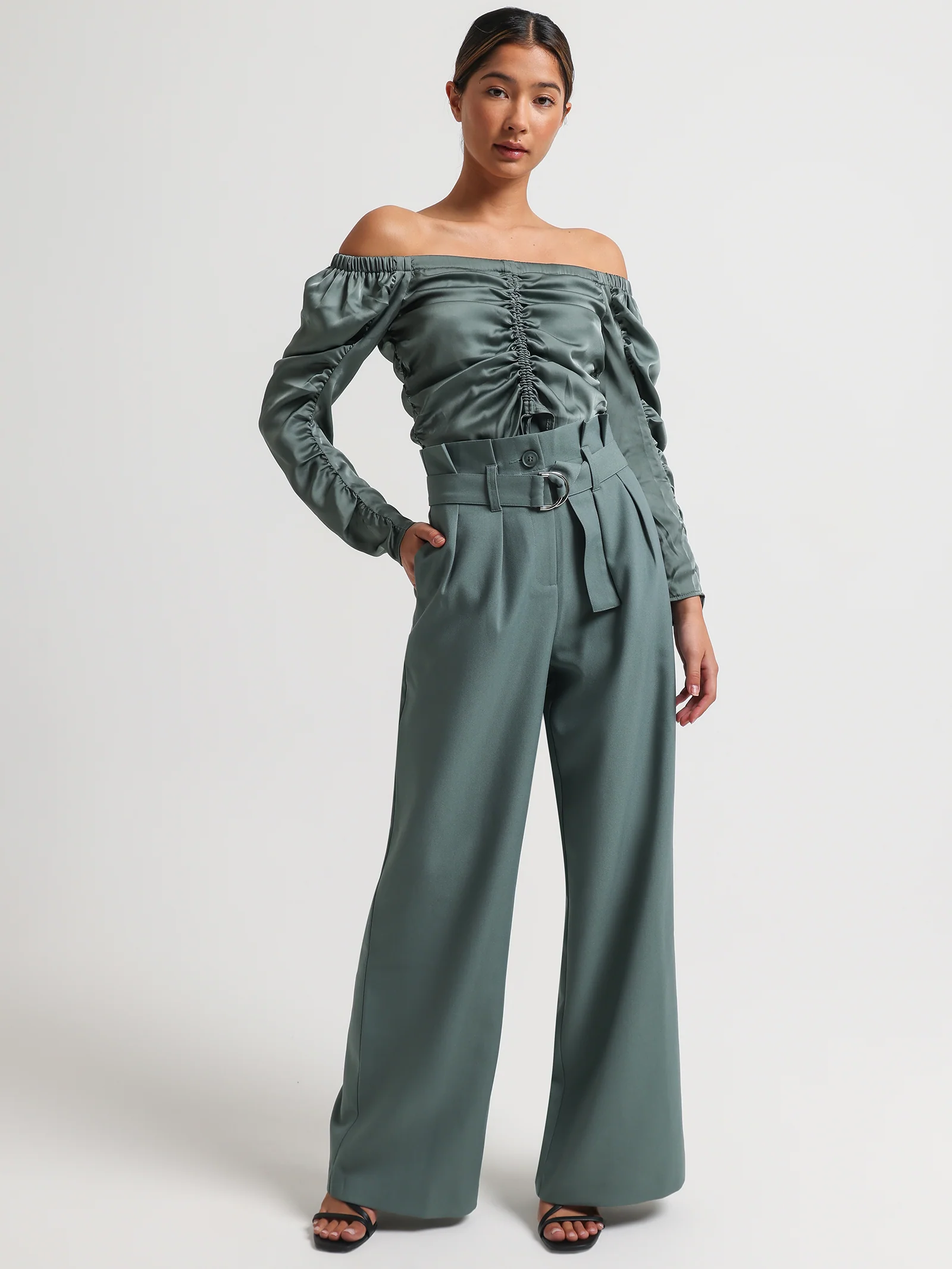Sammy Belted Paperbag Pants - Image 2