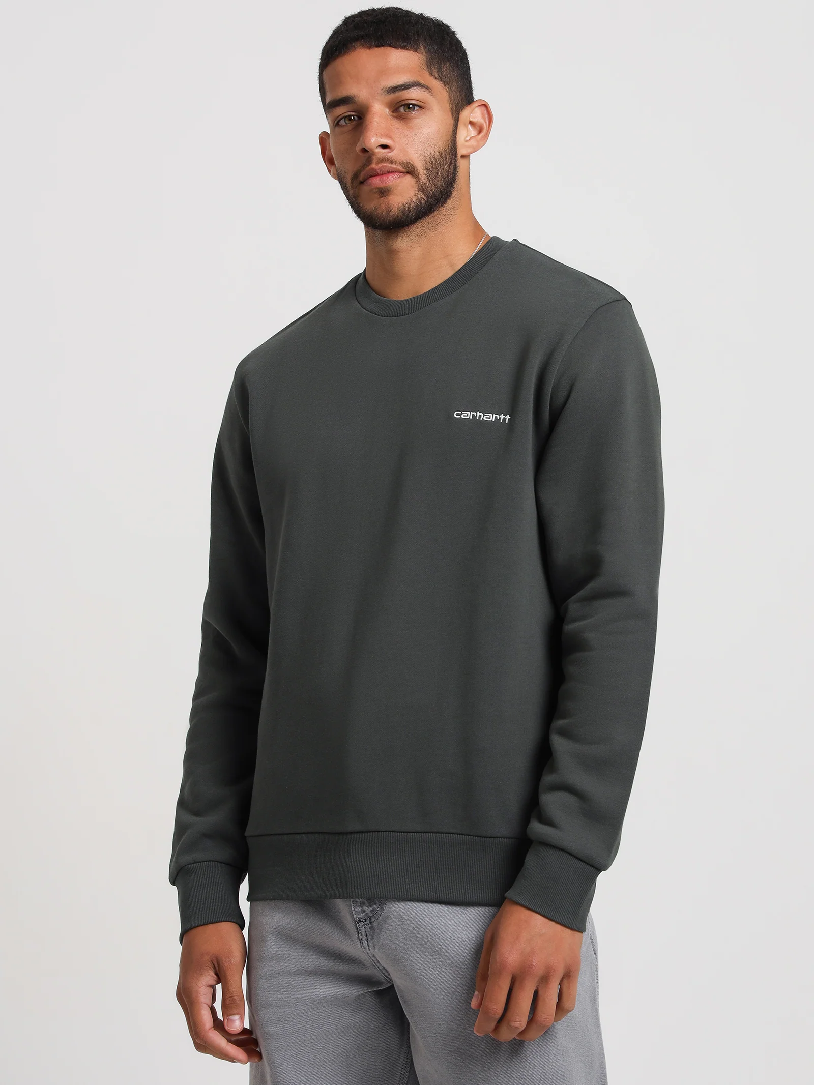 Script Embroidery Sweater