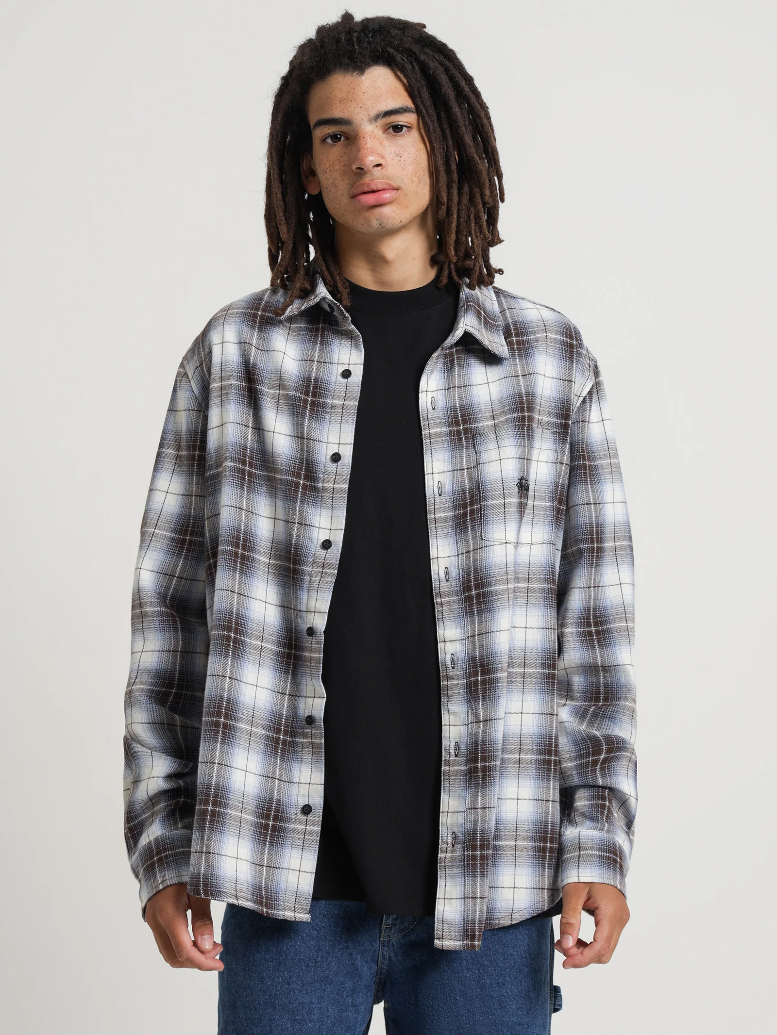 Stock Check Long Sleeve Shirt