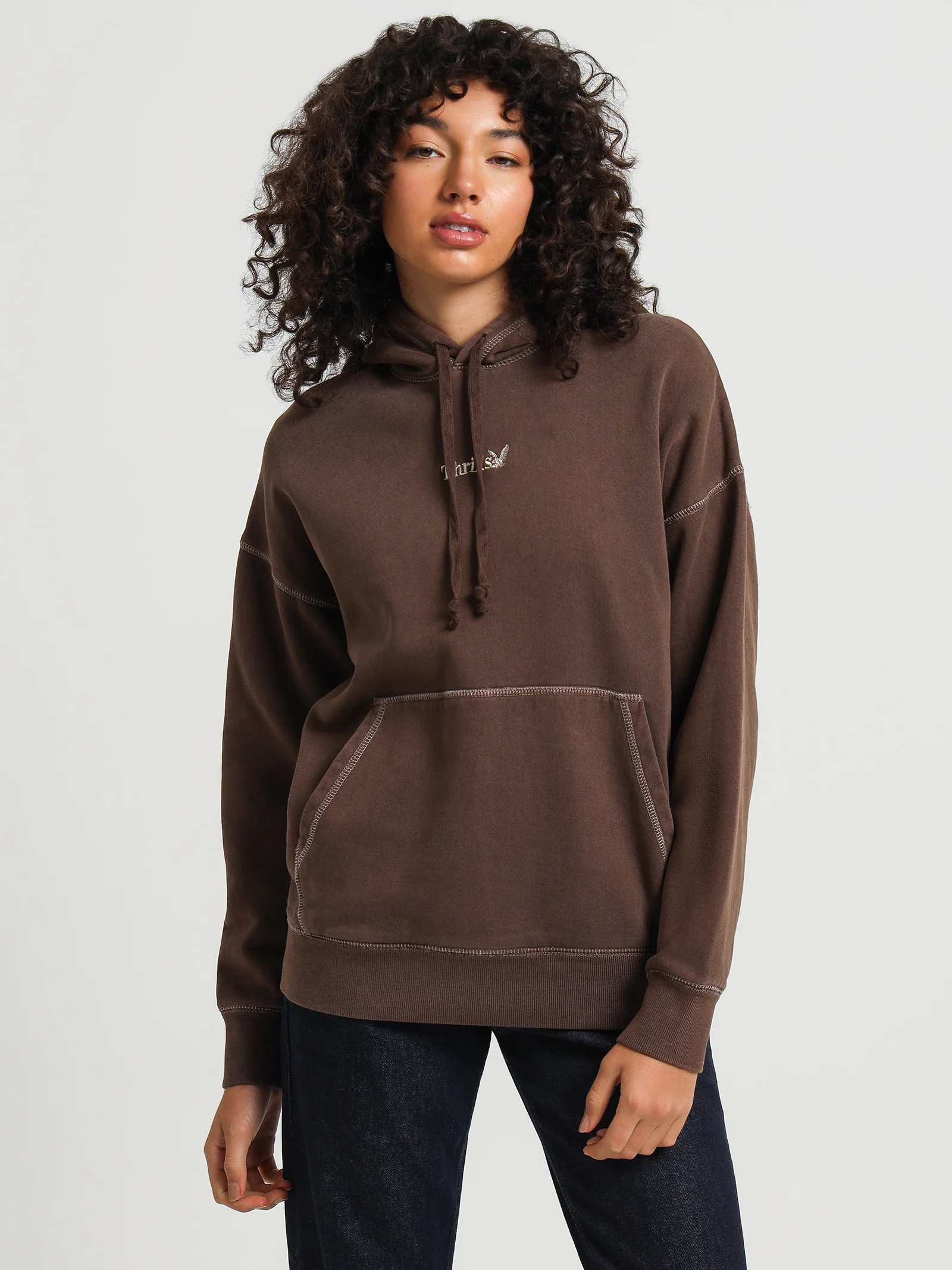 Thrills Workwear Embroidered Fleece Hoodie